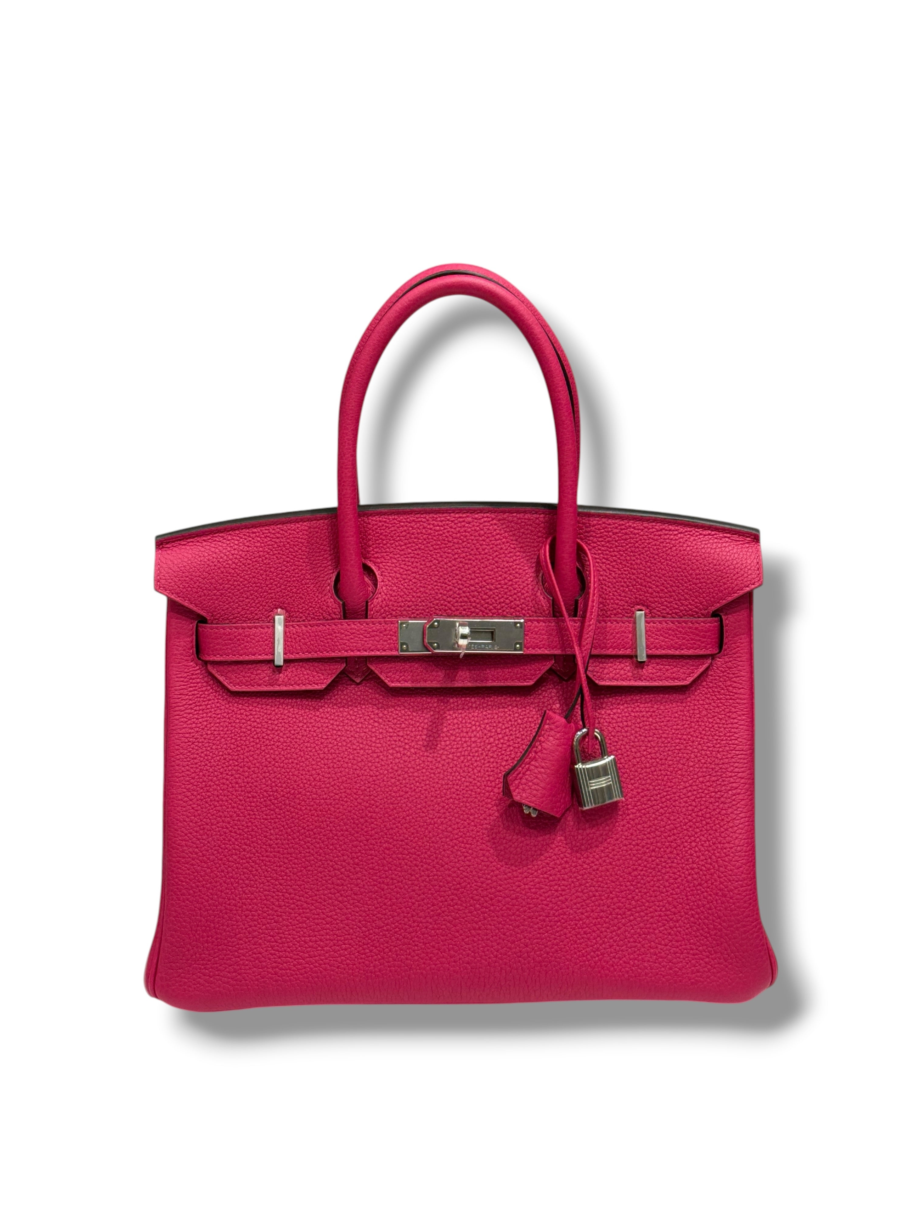 Hermès - Sac Birkin 30 Rose Mexico PHW