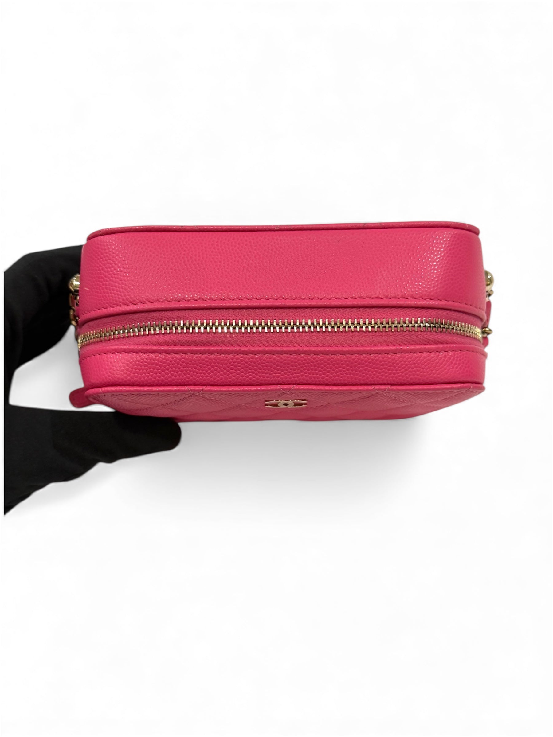 Chanel - Mini-Kassettentasche aus Kaviarleder