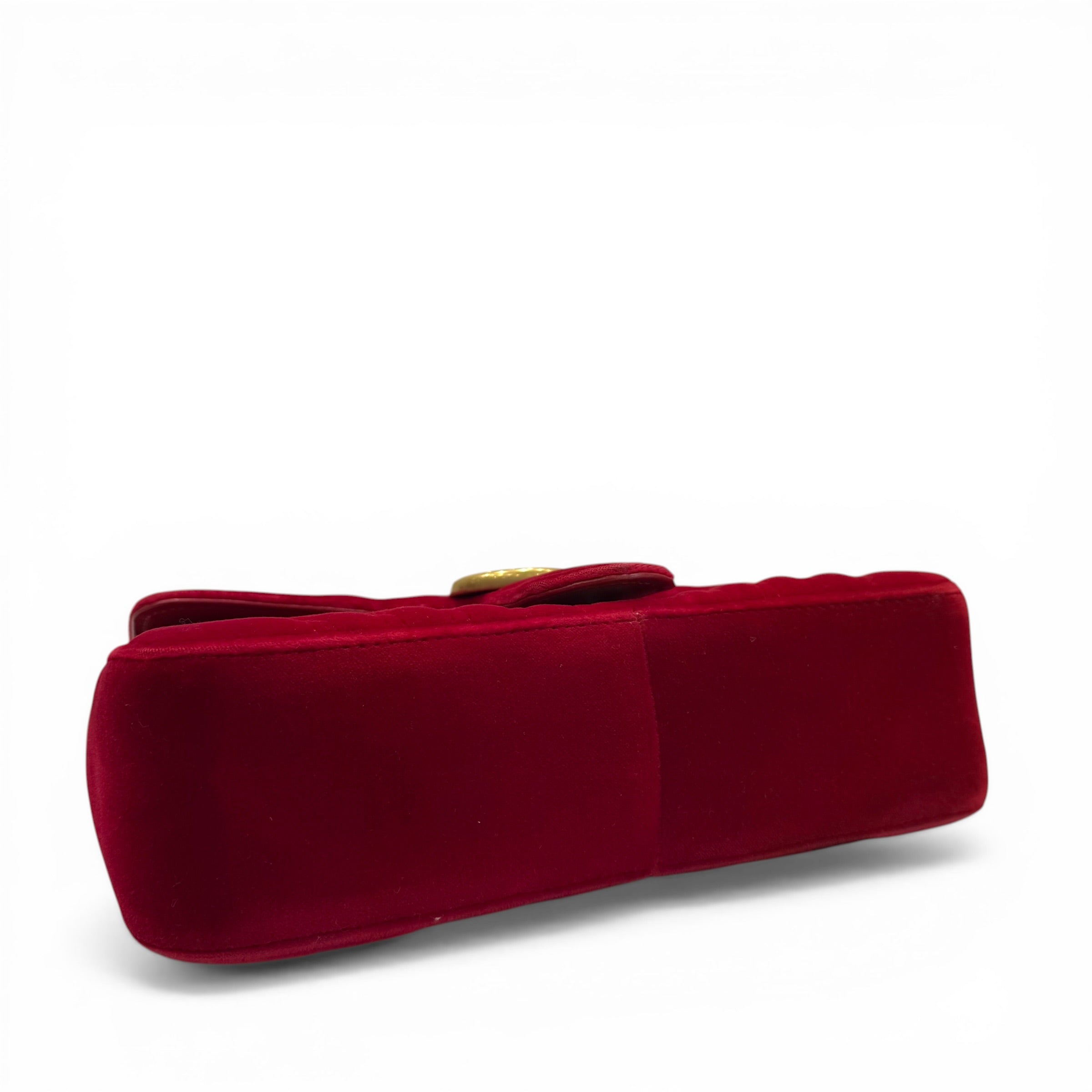 Gucci - Sac Marmont rouge en velours