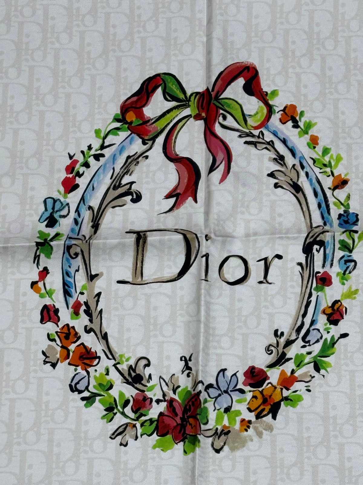 Dior - carré 90 arabesque dioriviera soie hommage Christian Bérard