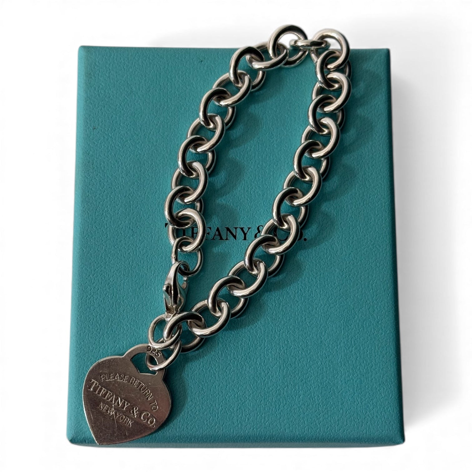 Tiffany & Co - Bracelet charm plaque cœur