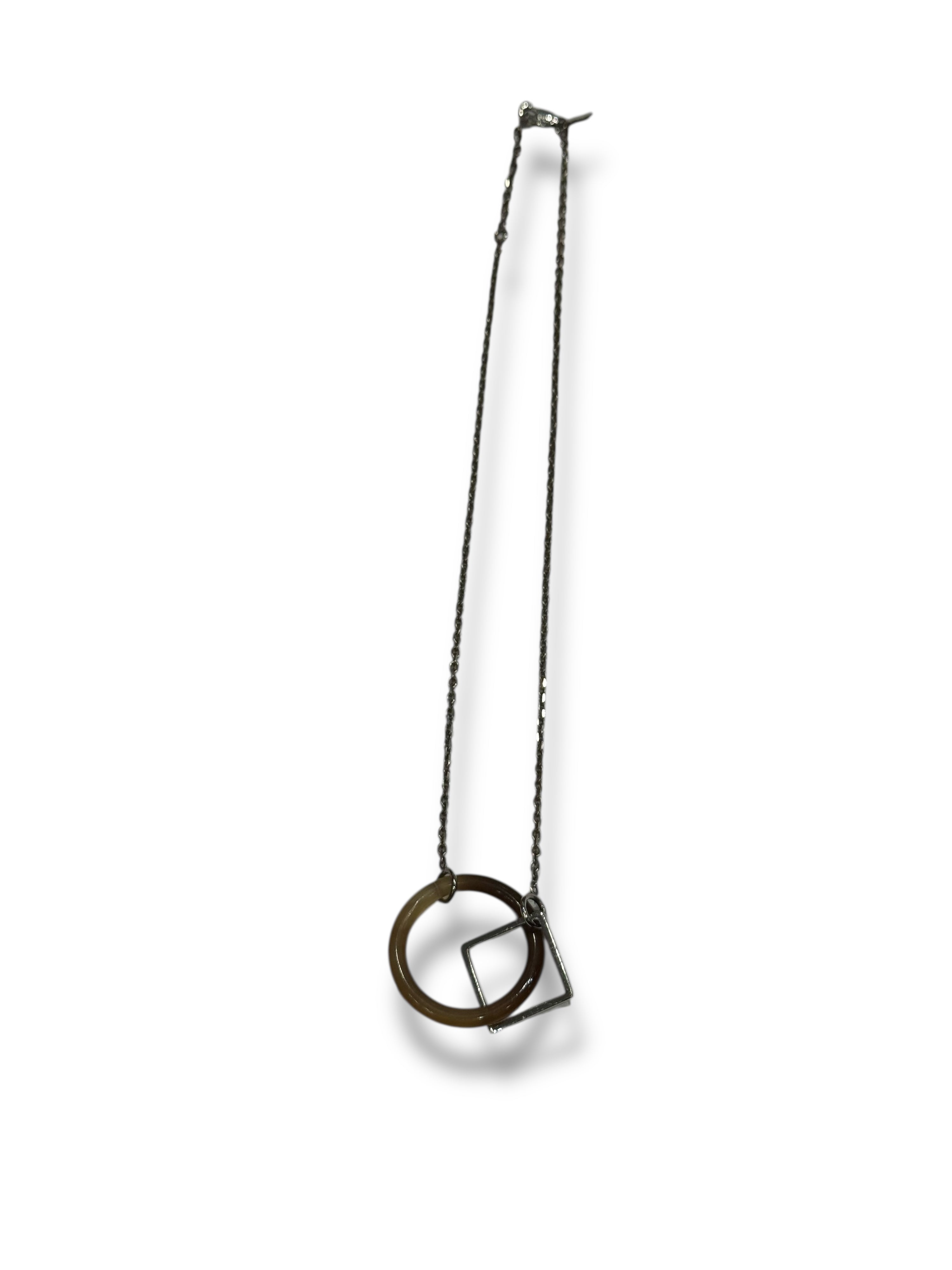 Hermès - collier Corne & Argent