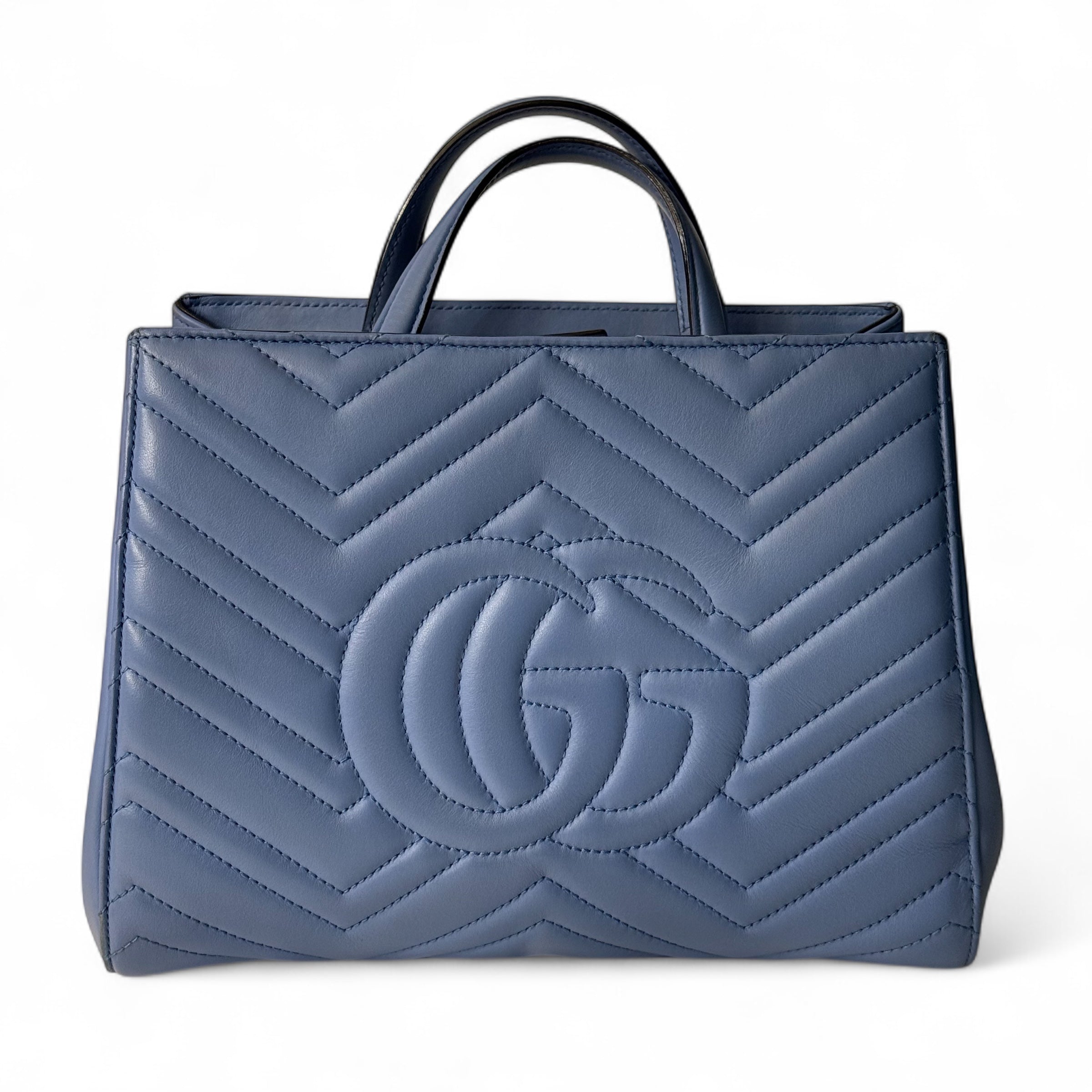 Gucci - Sac à main Marmont bleu