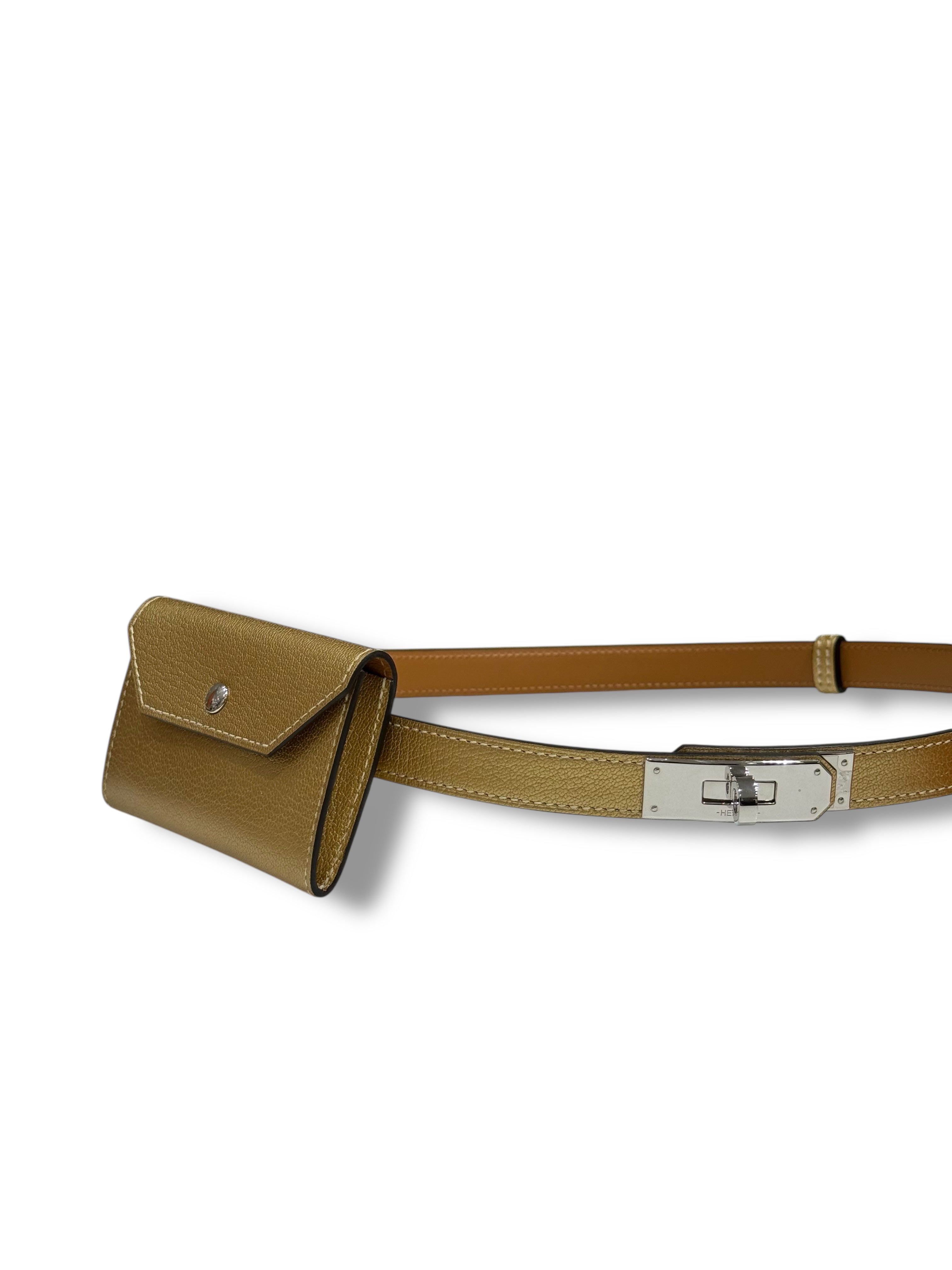 Hermès - Ceinture Kelly Pocket Gold 18 PHW