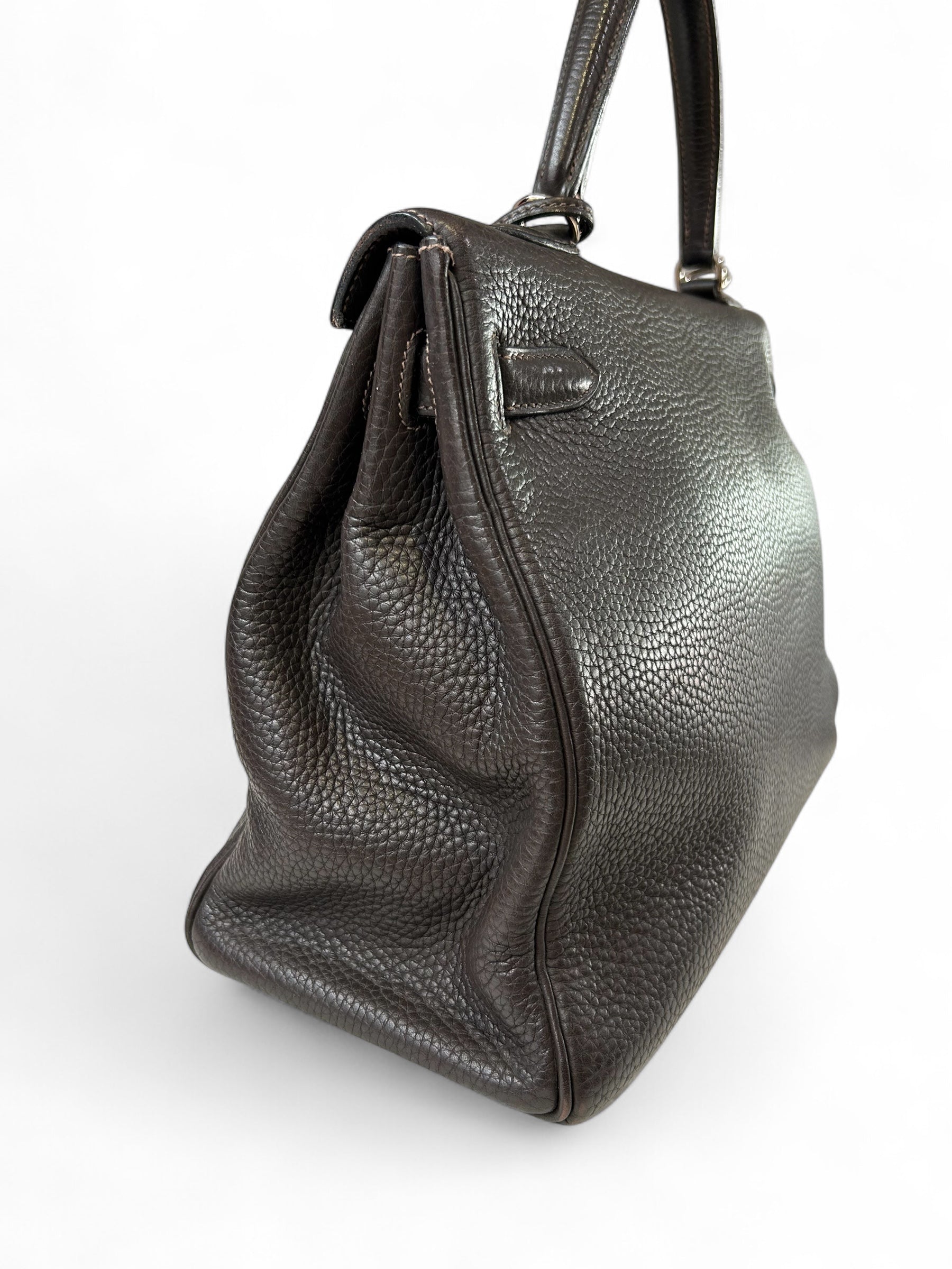 Hermès - Sac Kelly 35 Gris Éléphant