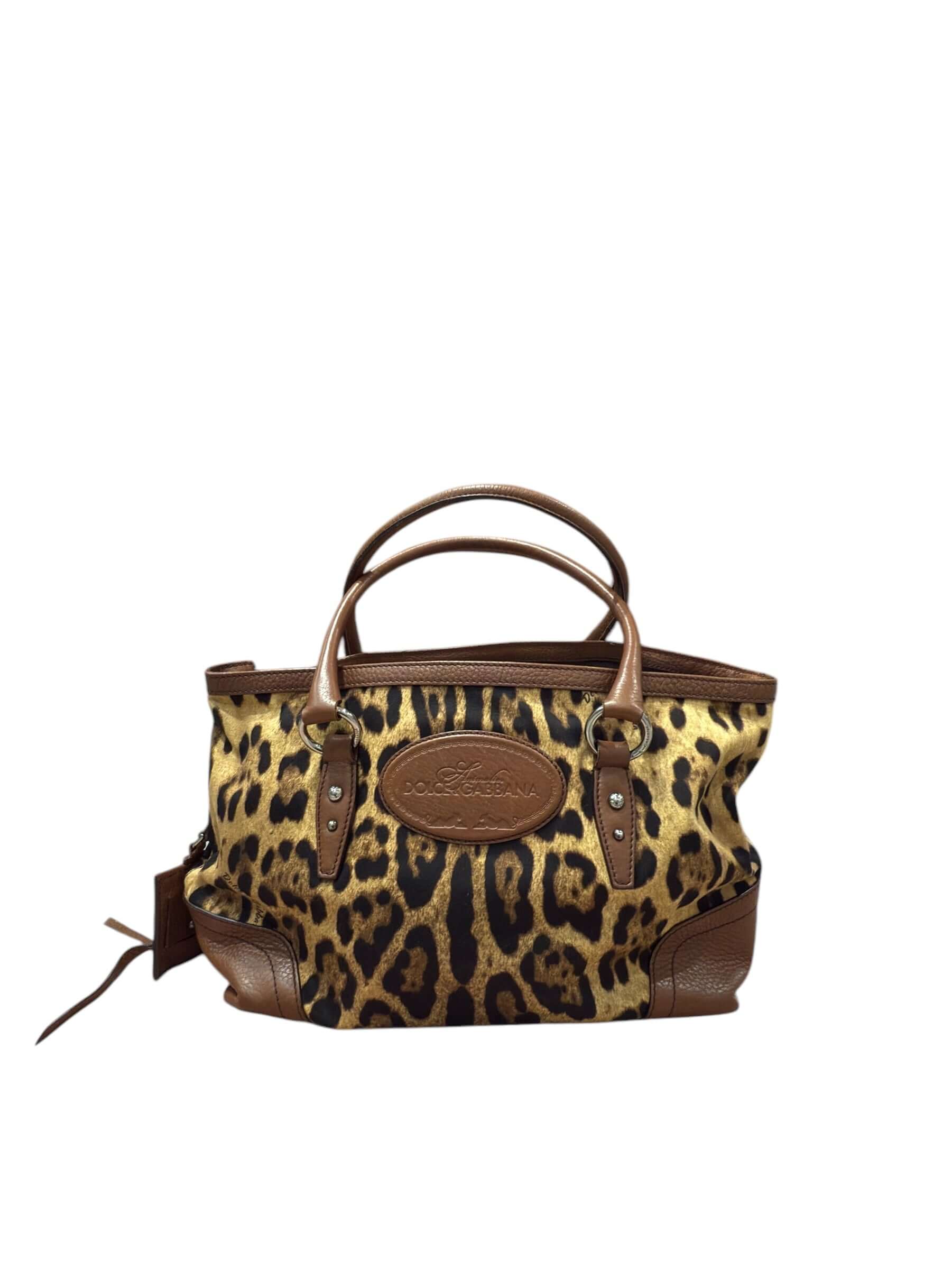 Dolce & Gabbana - Sac cabas en tissus léopard