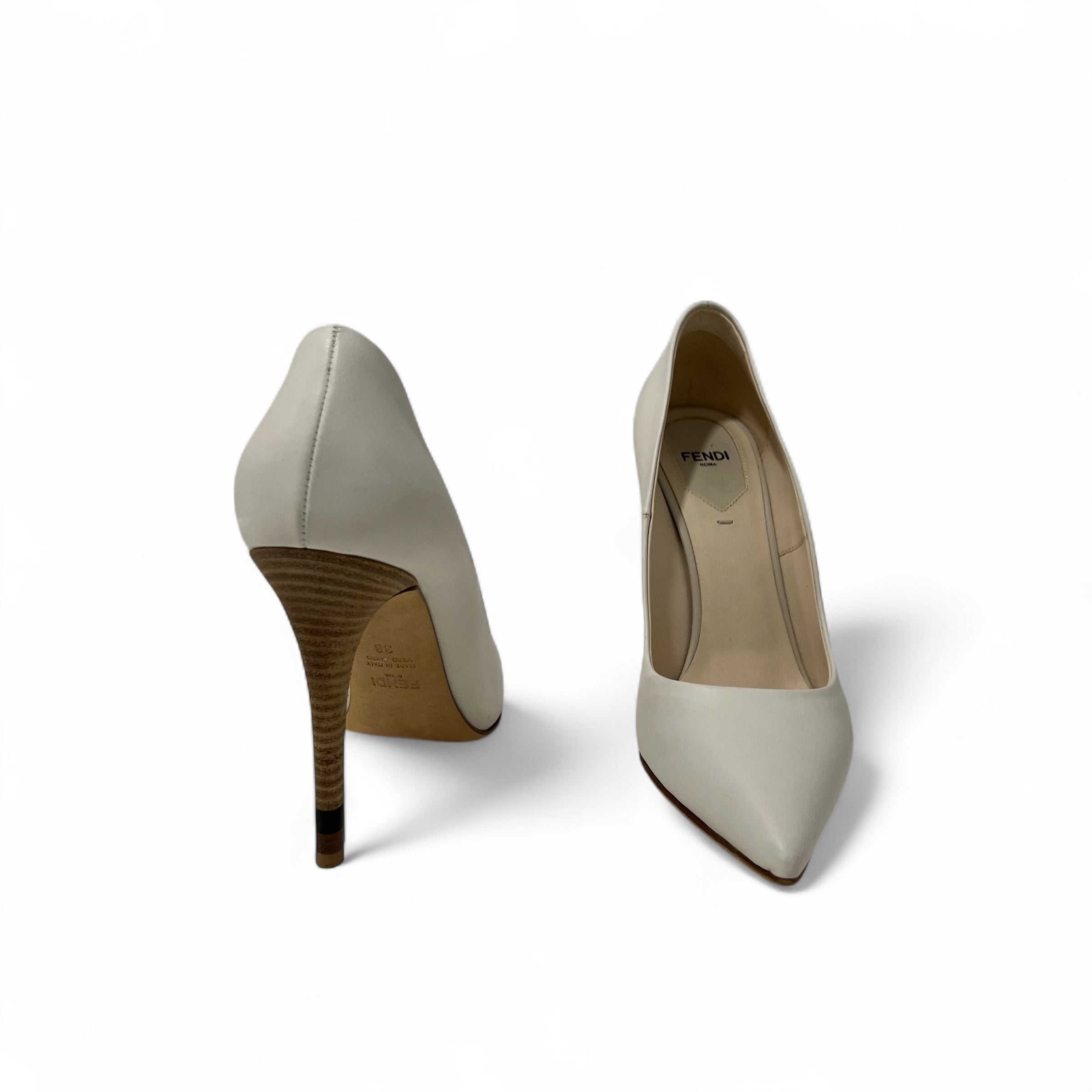 Fendi - Escarpins blanc T. 38
