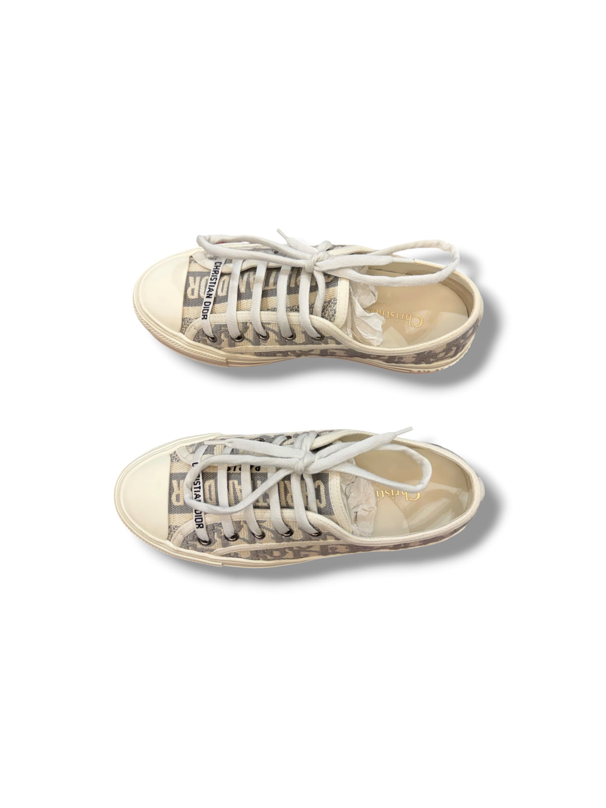 Dior - Sneakers Walk’n’Dior oblique gris T35,5
