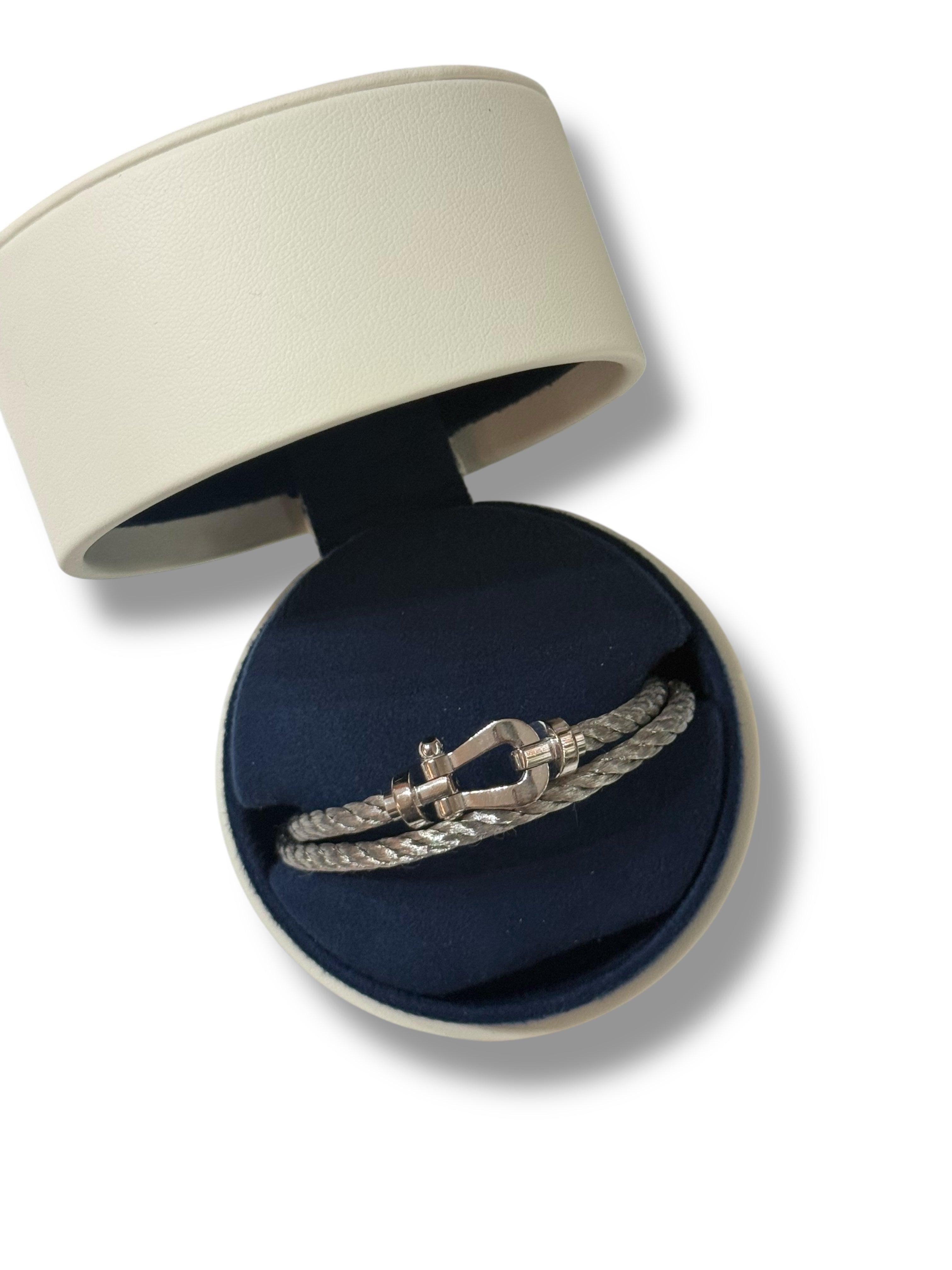 Fred - Bracelet Force 10 GM or blanc avec 3 câbles interchangeables