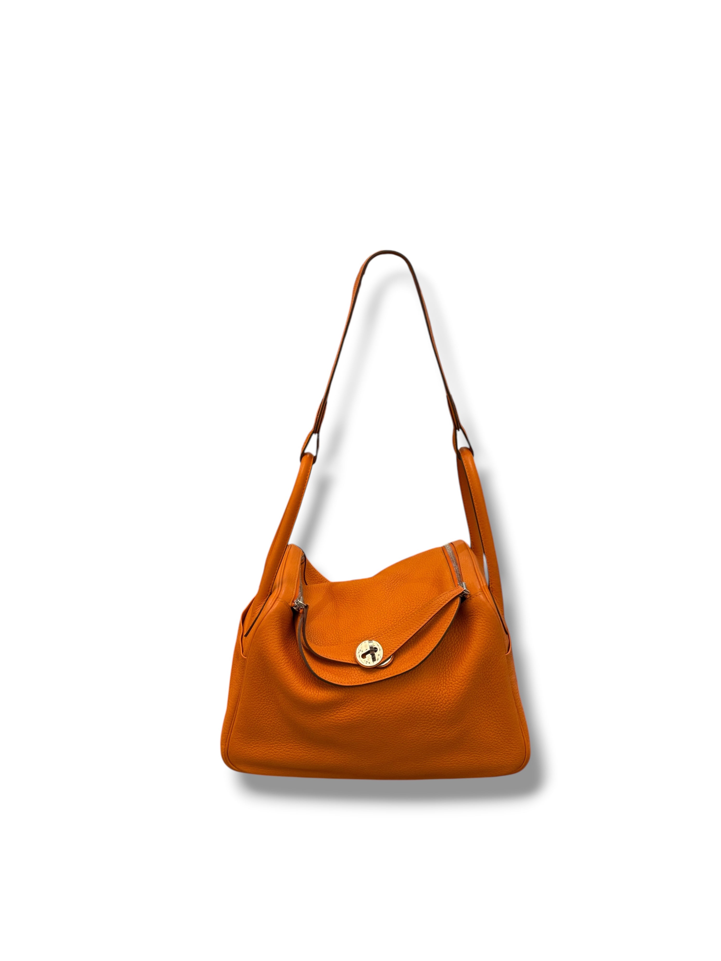 Hermès - Sac Lindy 30 Orange PHW