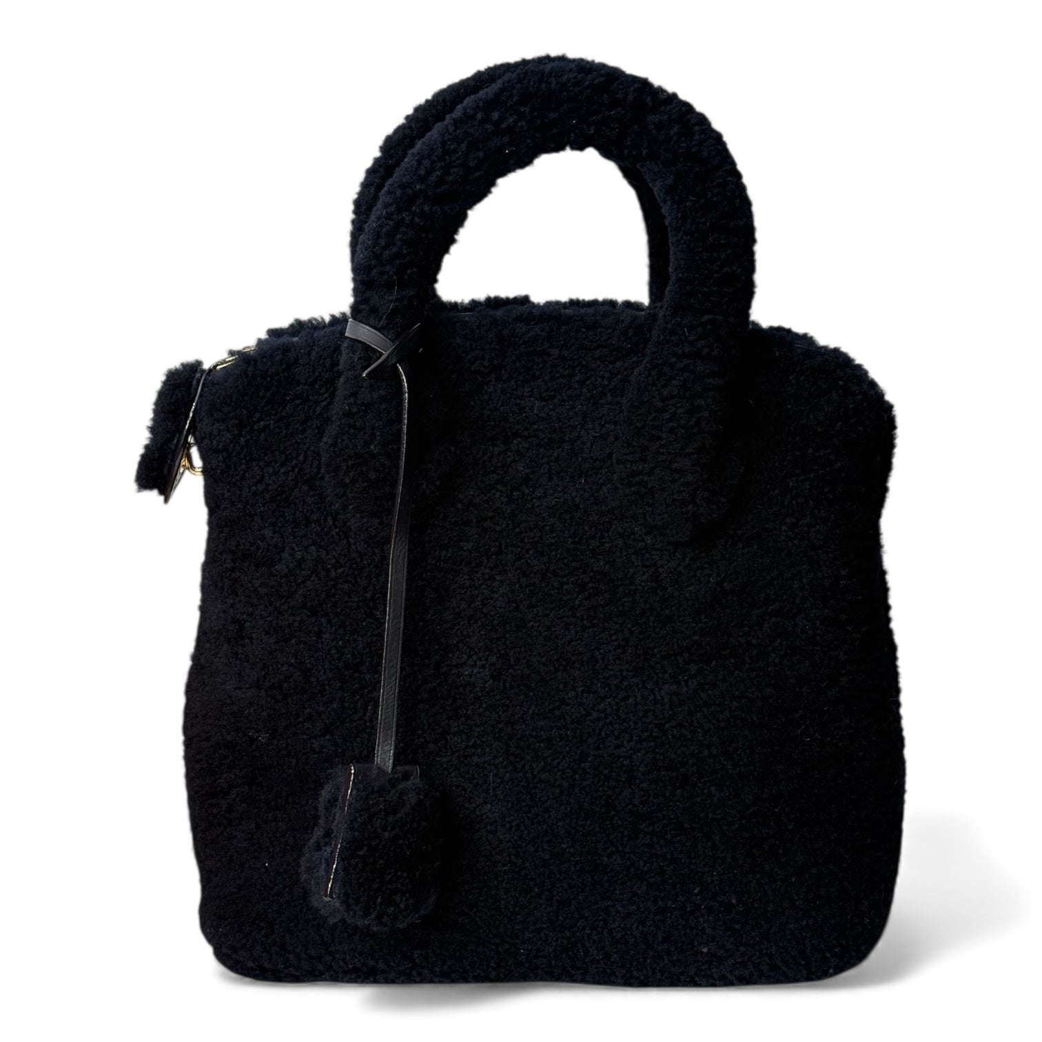 Louis Vuitton - Sac en shearling bleu marine lockit