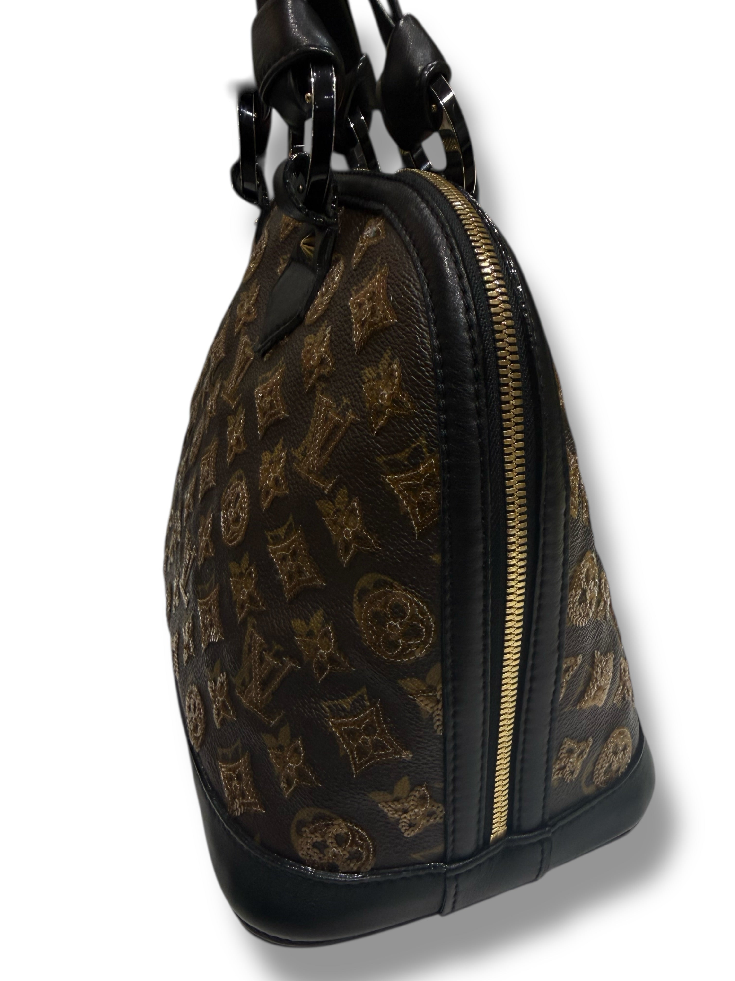 Louis Vuitton - Sac Alma MM monogramme paillettes
