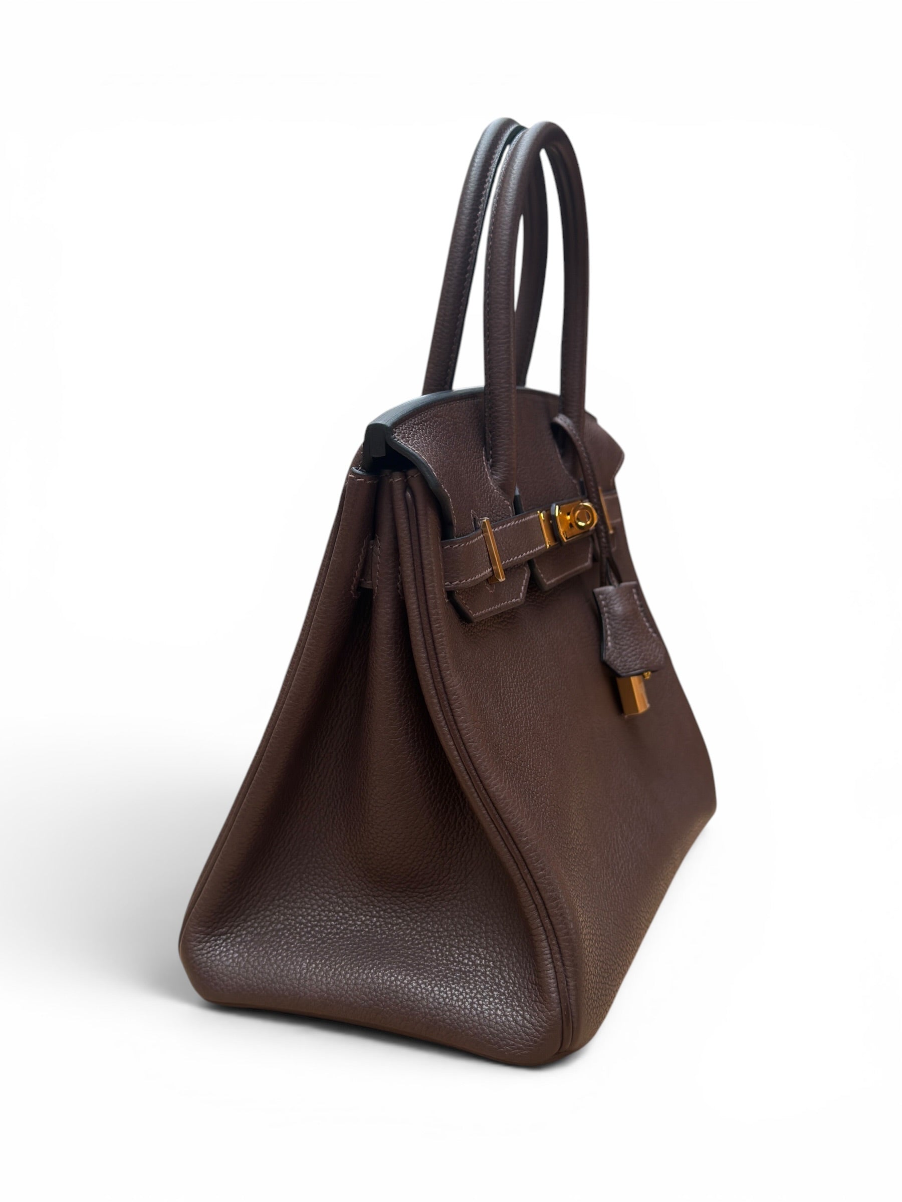 Hermès - Sac Birkin 30 Barenia Ébène