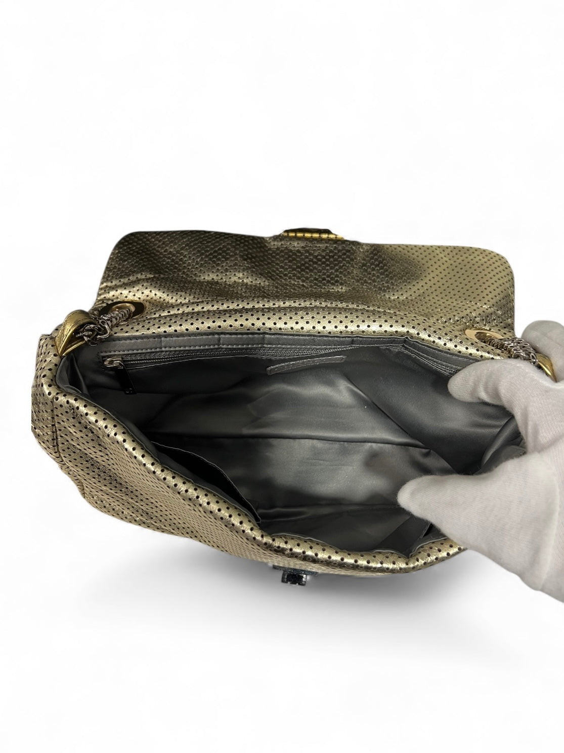 Chanel - Tasche 2.55 gold durchlöchert