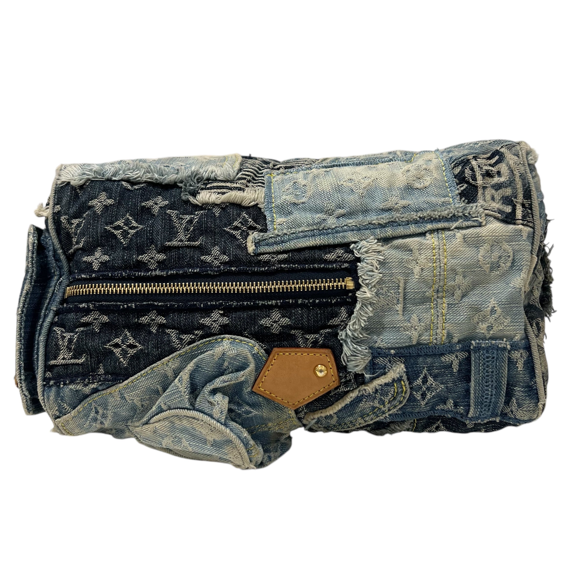 Louis Vuitton - Sac Speedy dénim patchwork