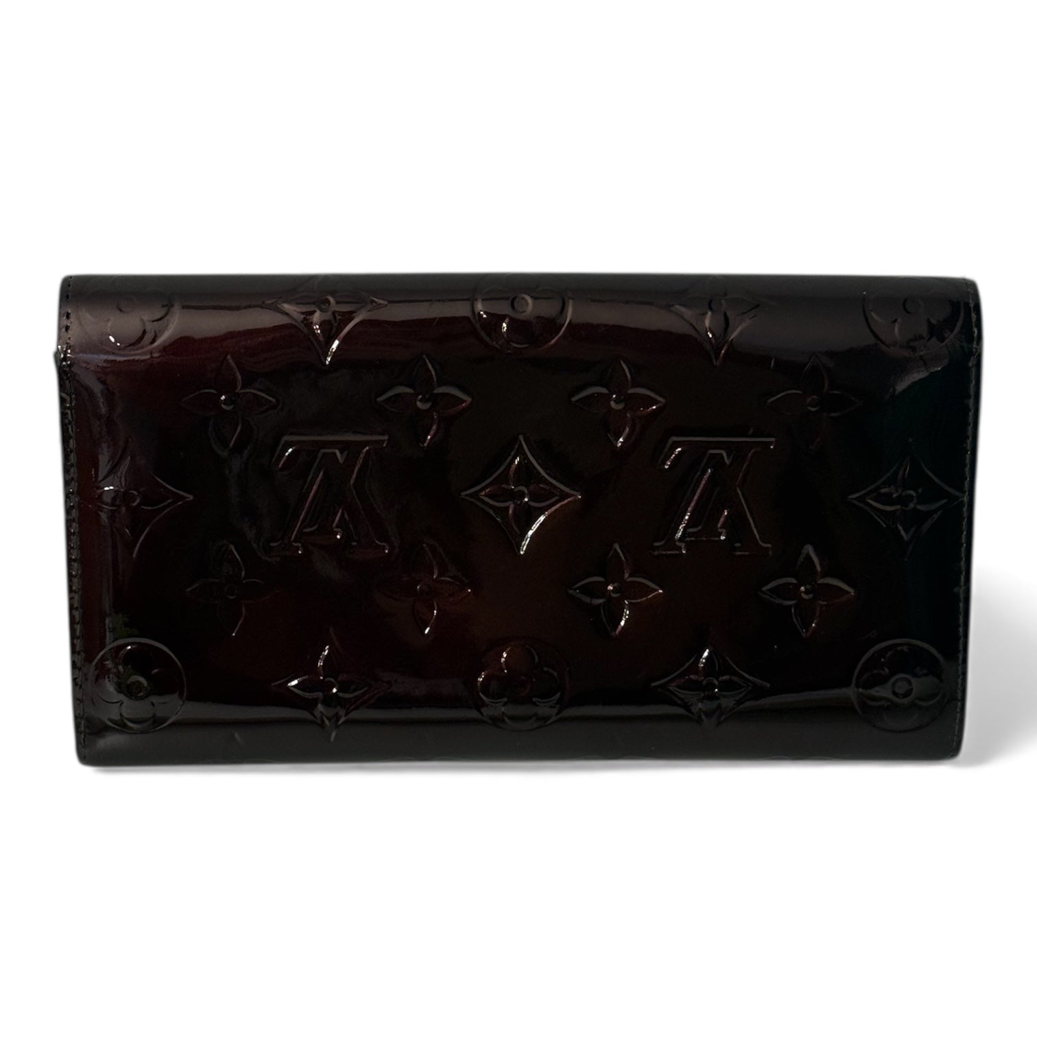 Louis Vuitton - Porte monnaie cuir vernis monogramme