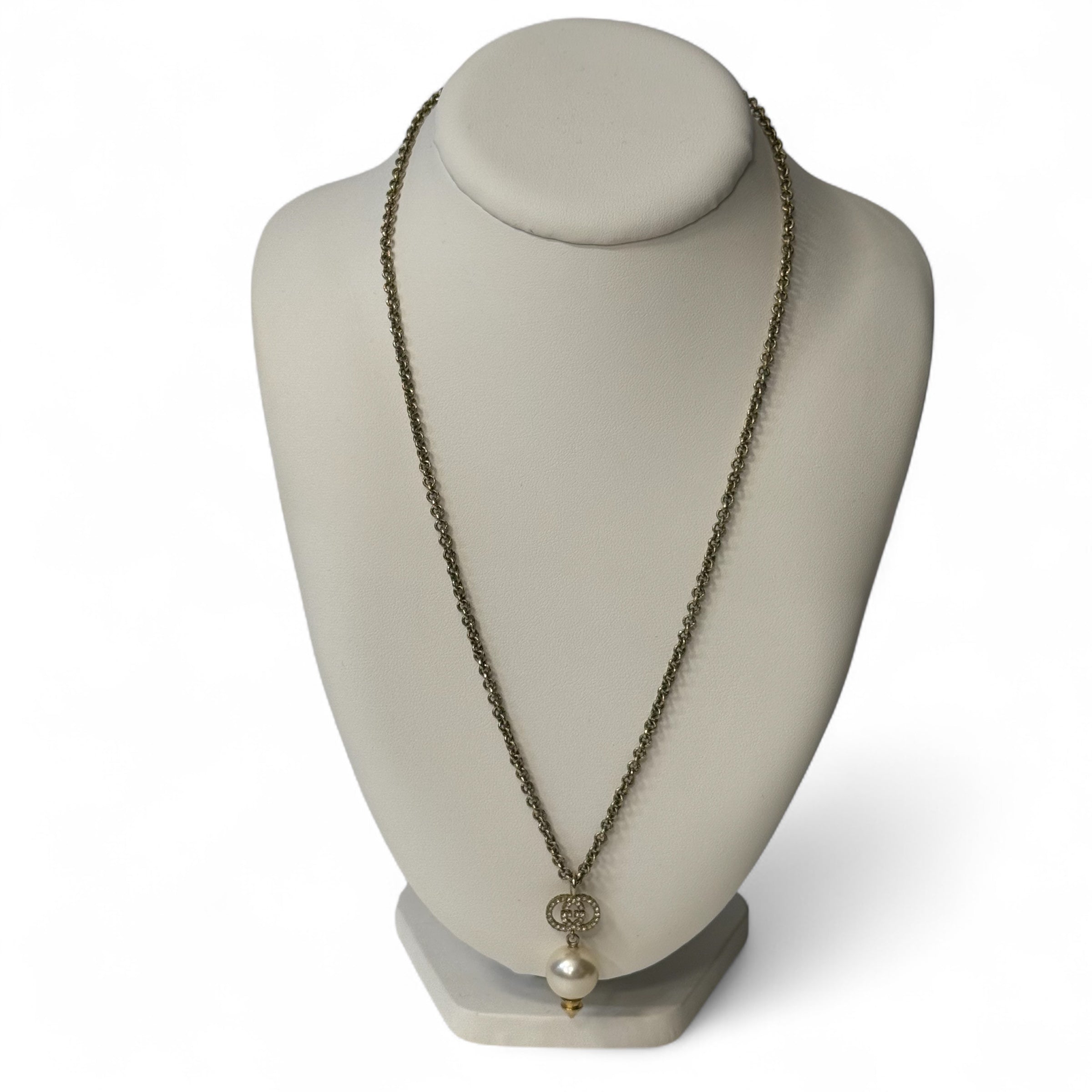 Gucci - Collier perle logo