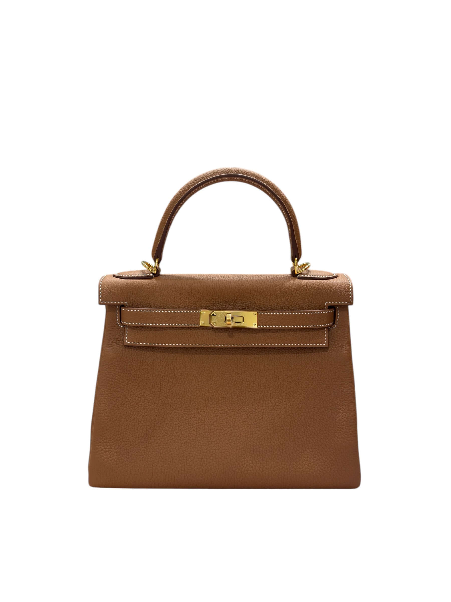 Hermès - Sac Kelly 28 Gold Togo retourné GHW