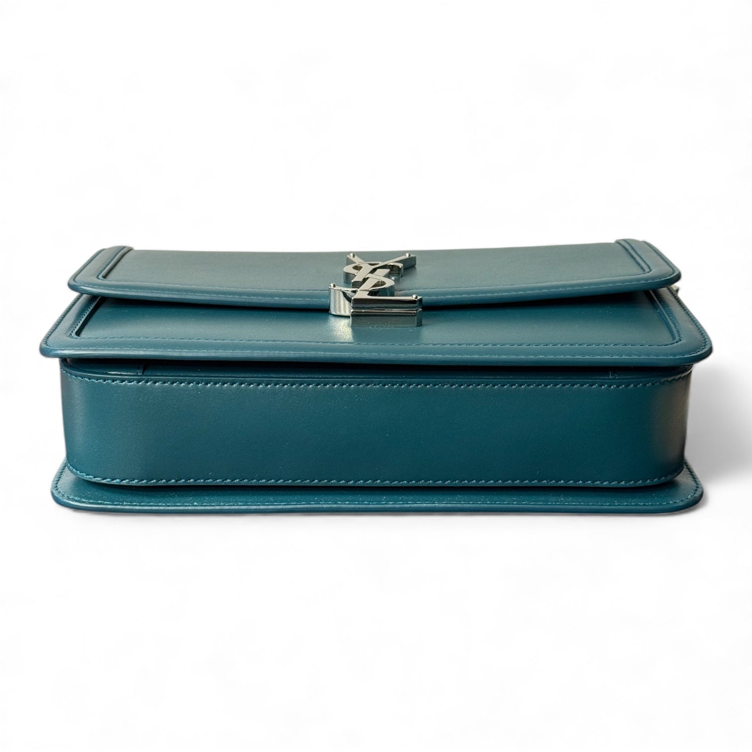 Saint Laurent - Sac Cassandra en cuir bleu canard