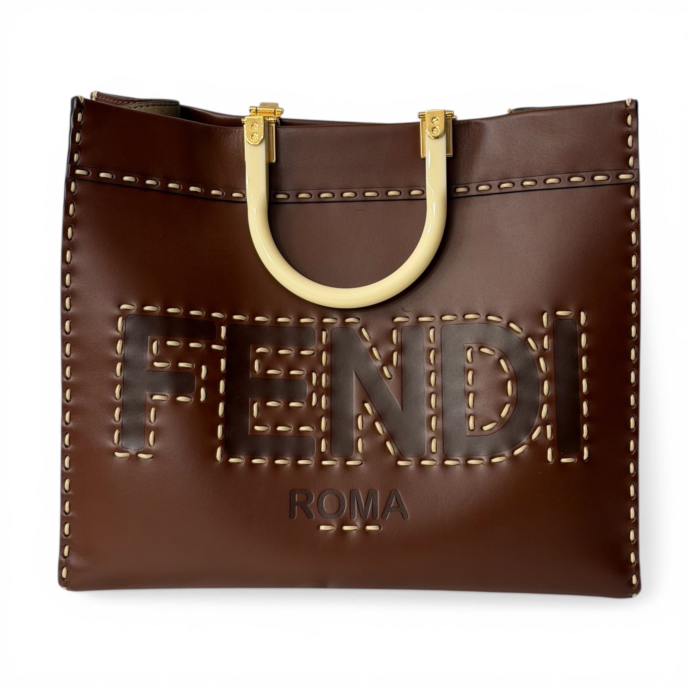 Fendi Sac Cabas Shopping Marron | Les Folies d’Eugénie