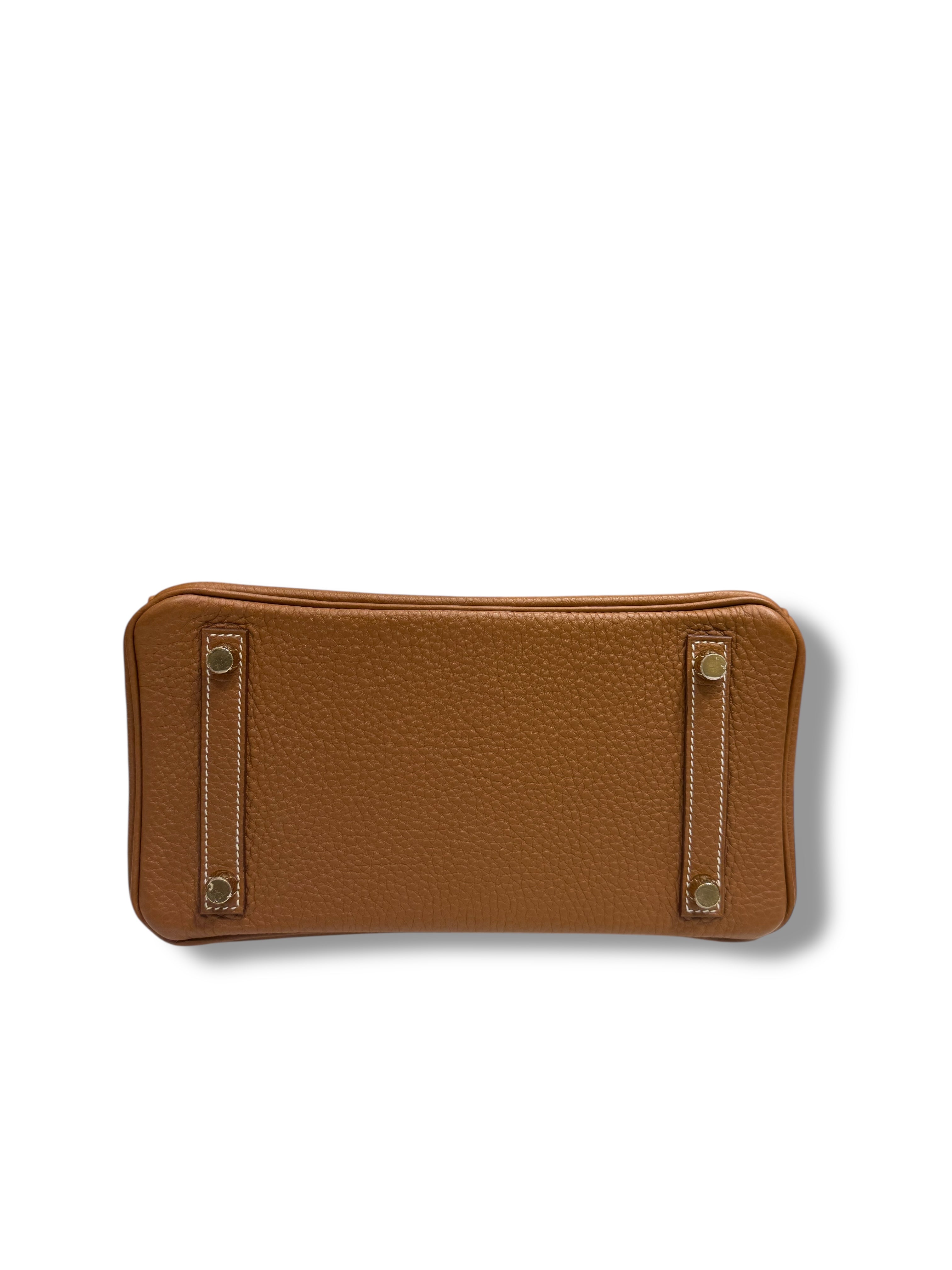 Hermès - Sac Birkin 25 Togo retourné Gold GHW