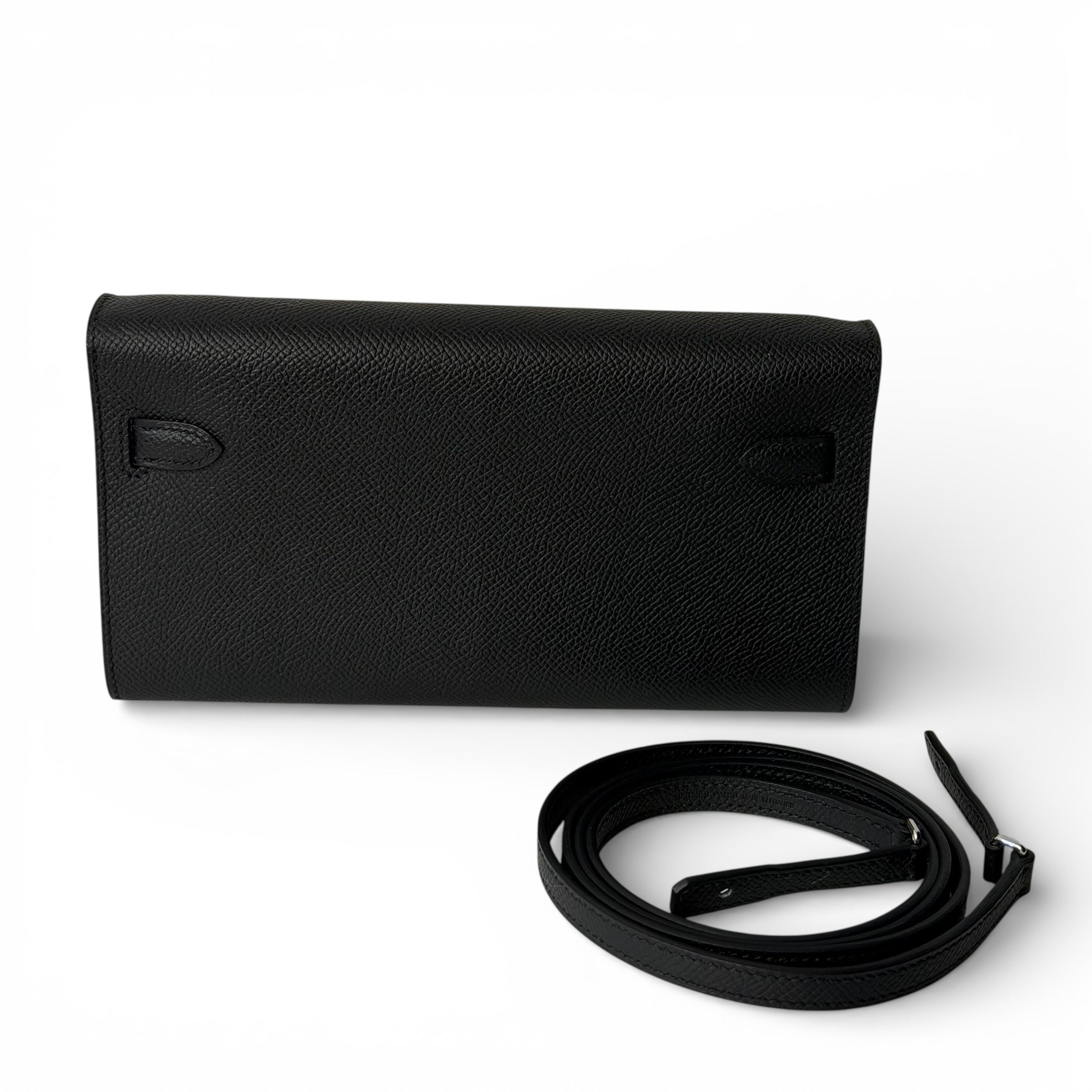 Hermès - Sac Pochette Kelly To Go Noir | Les Folies d’Eugénie