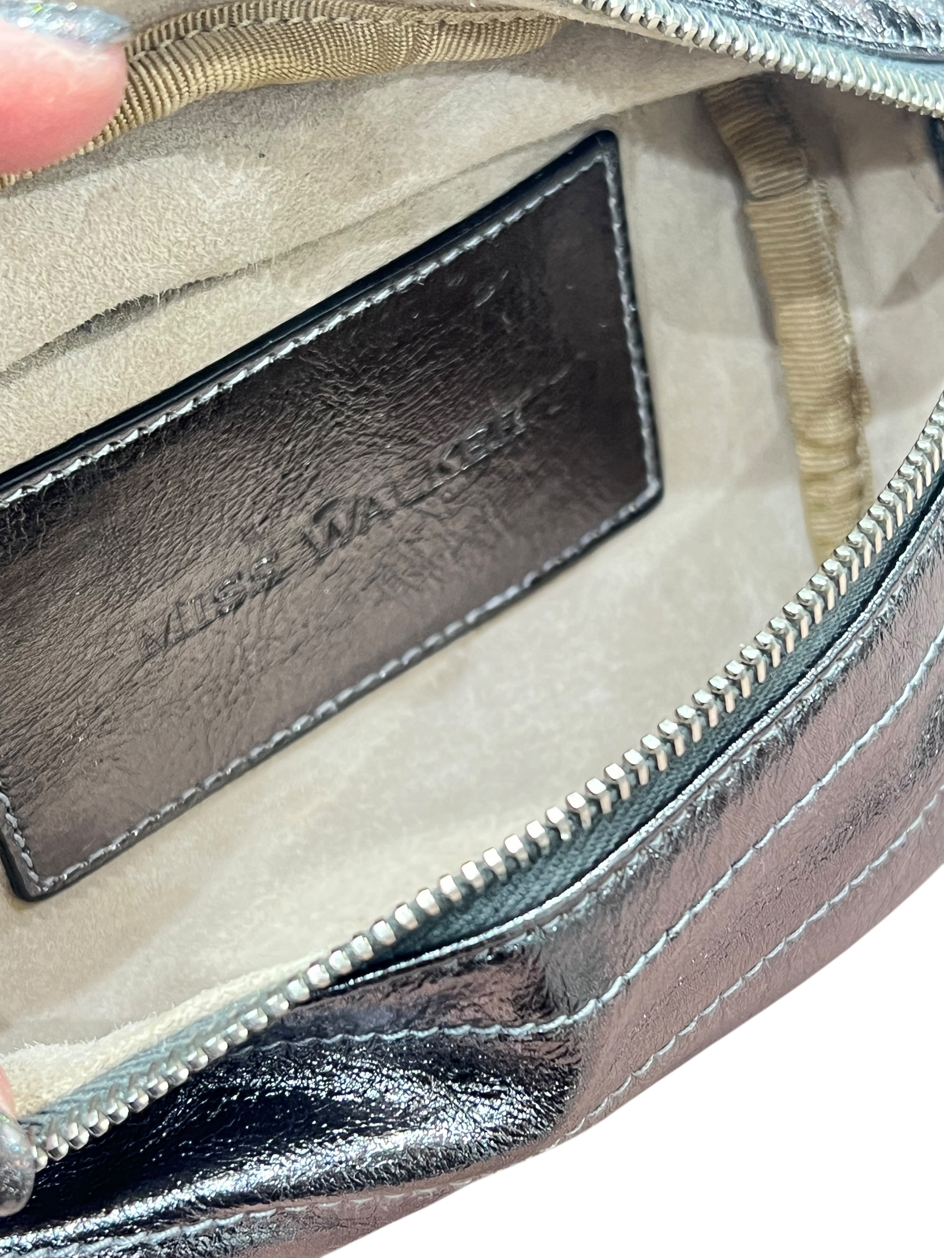 Dolce & Gabbana - Silver leather belt bag