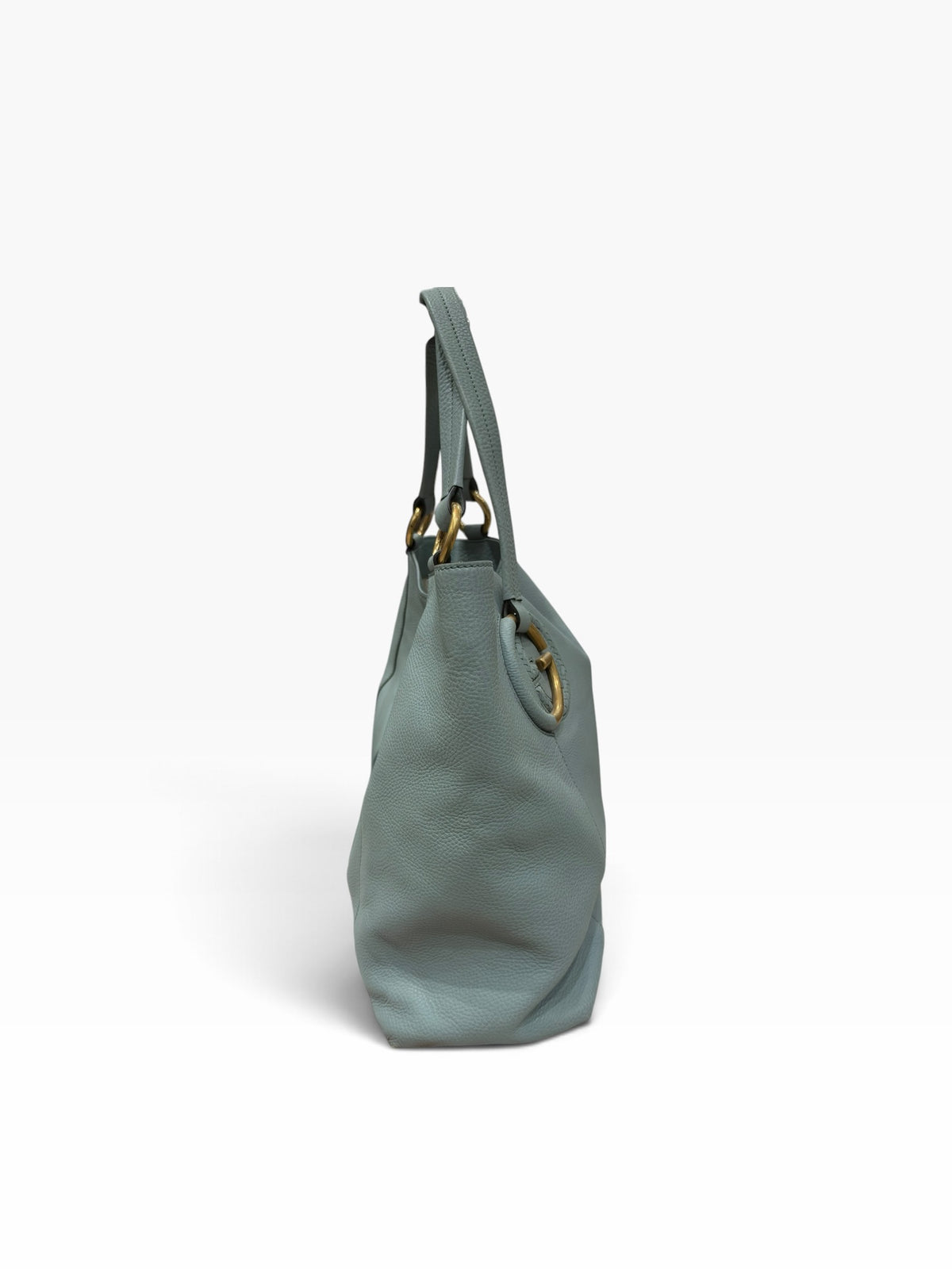 Gucci - Borsa tote in pelle martellata verde chiaro