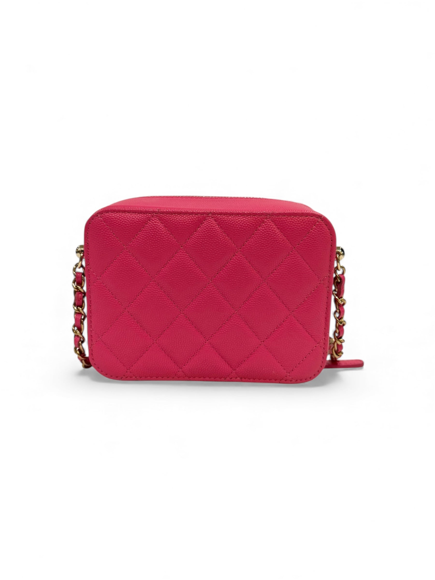Chanel - Mini-Kassettentasche aus Kaviarleder