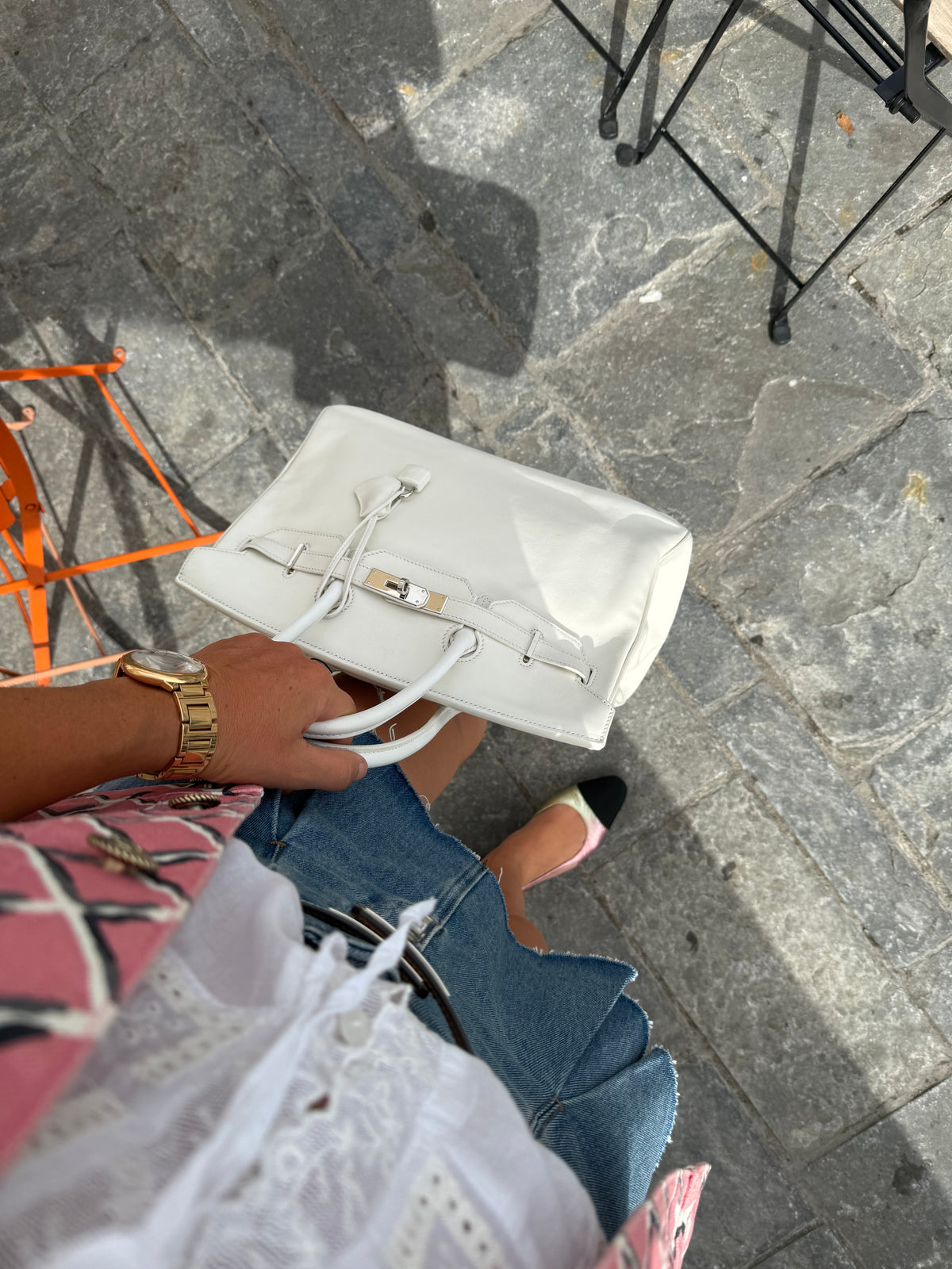 Hermès - Sac Birkin 35 Blanc