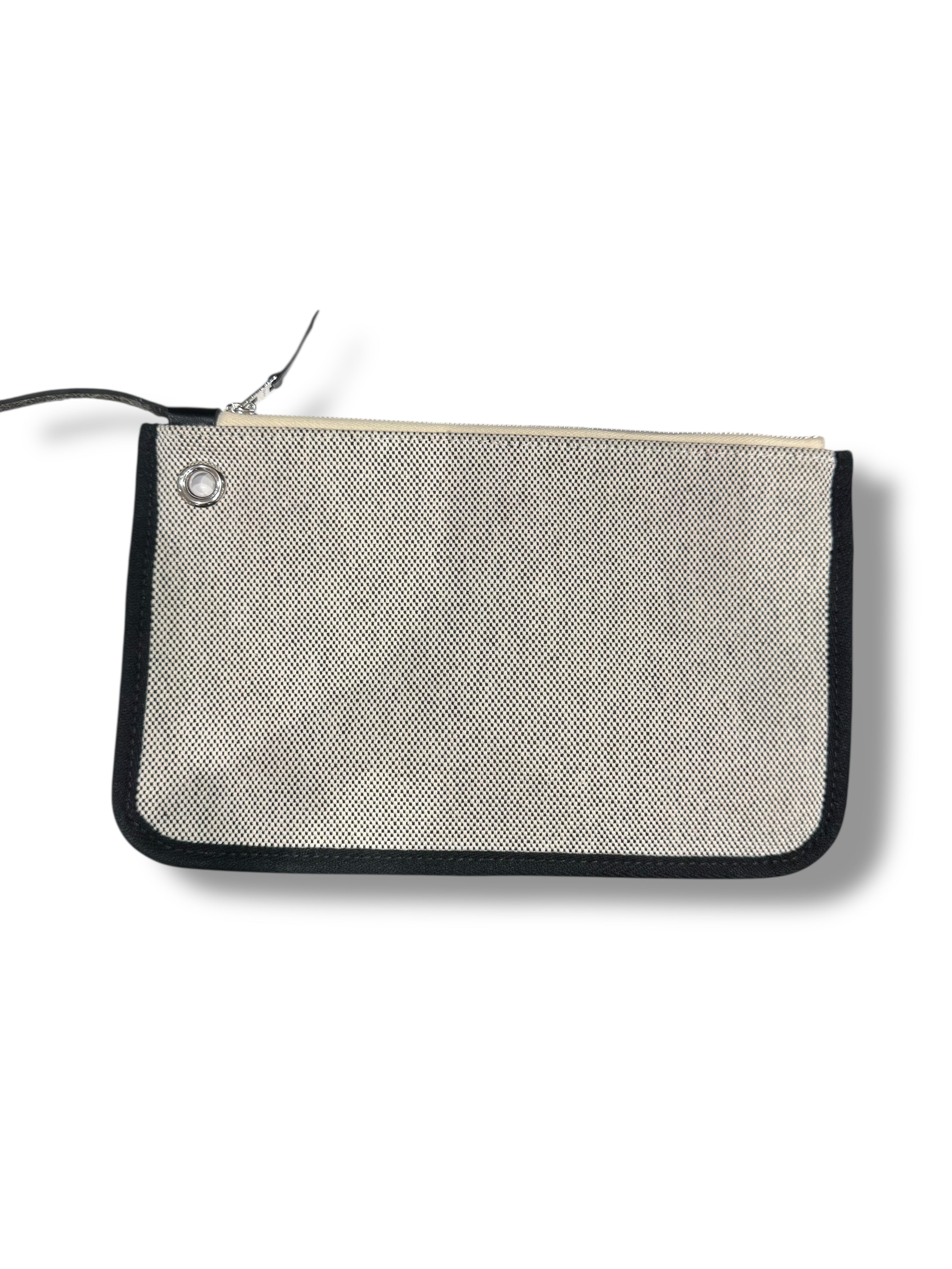 Hermès- Sac Herbag 39 Écru et noir