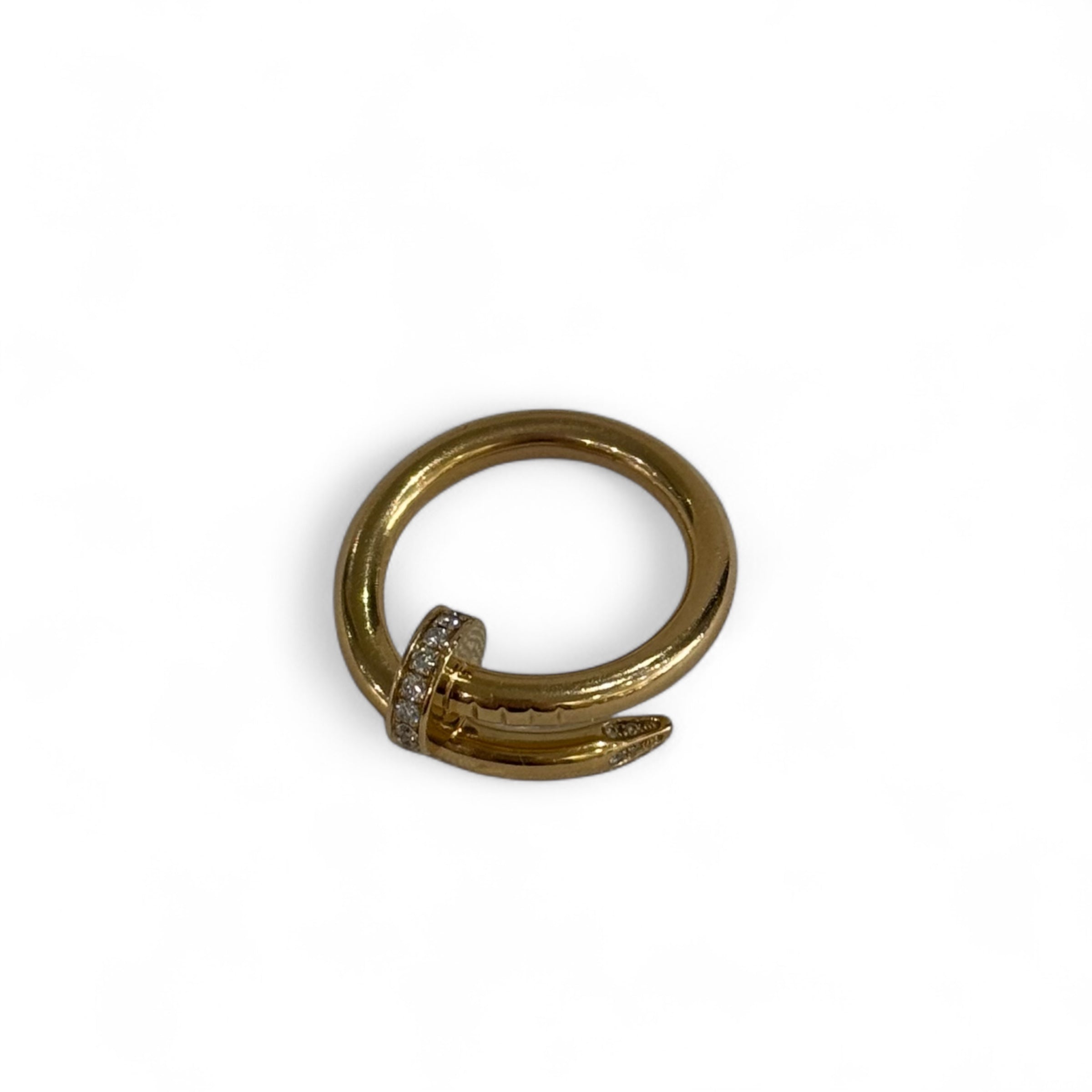 Cartier - Juste un Clou classic model ring with diamonds, size 49