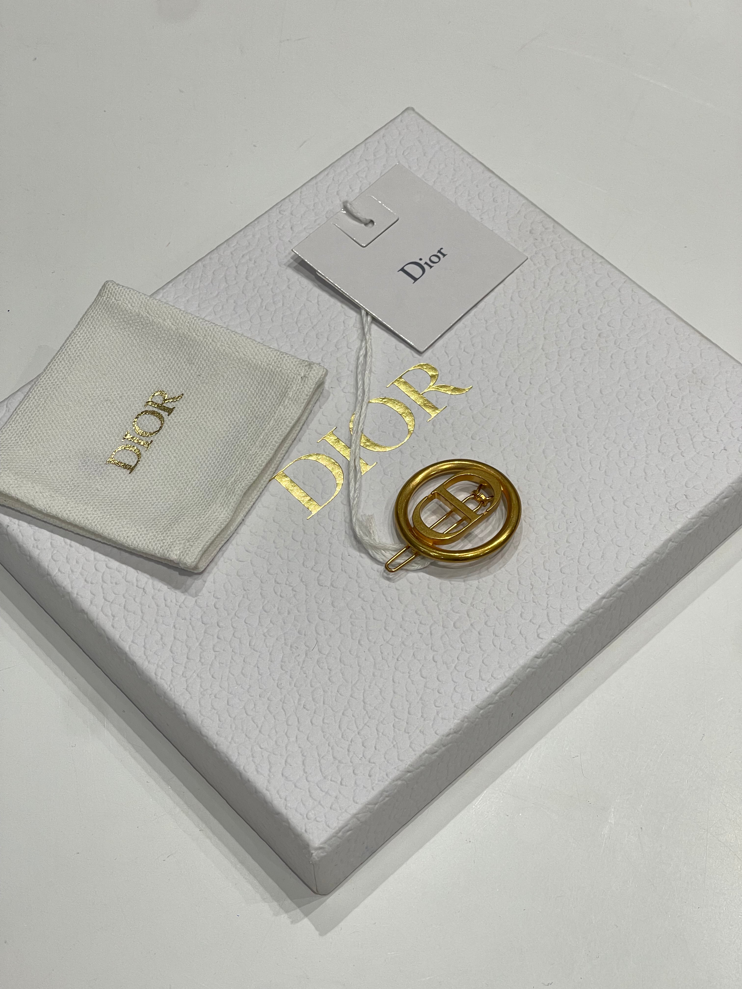 Dior - Barrette à Cheveux CD gold