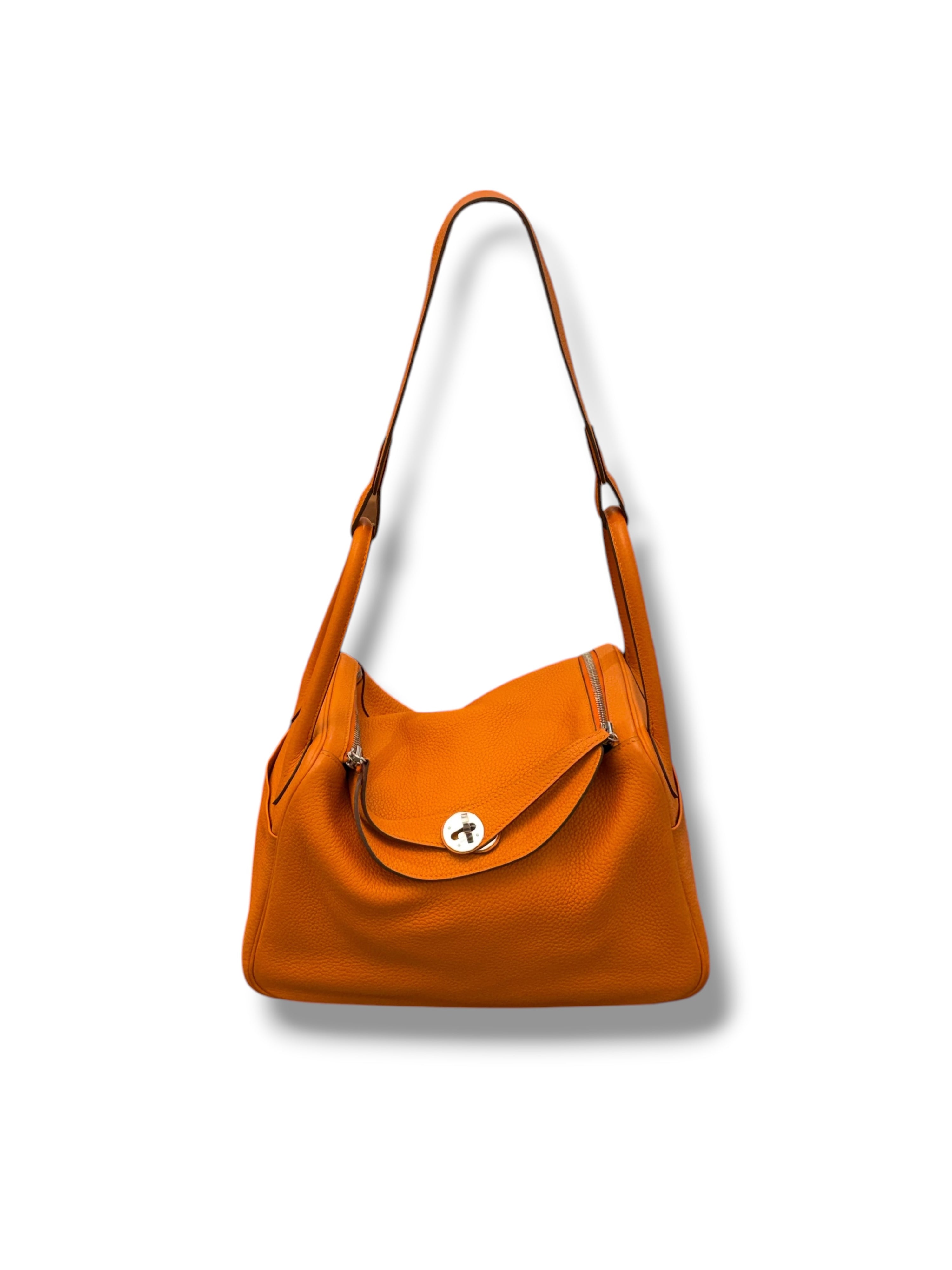 Hermès - Sac Lindy 30 Orange PHW
