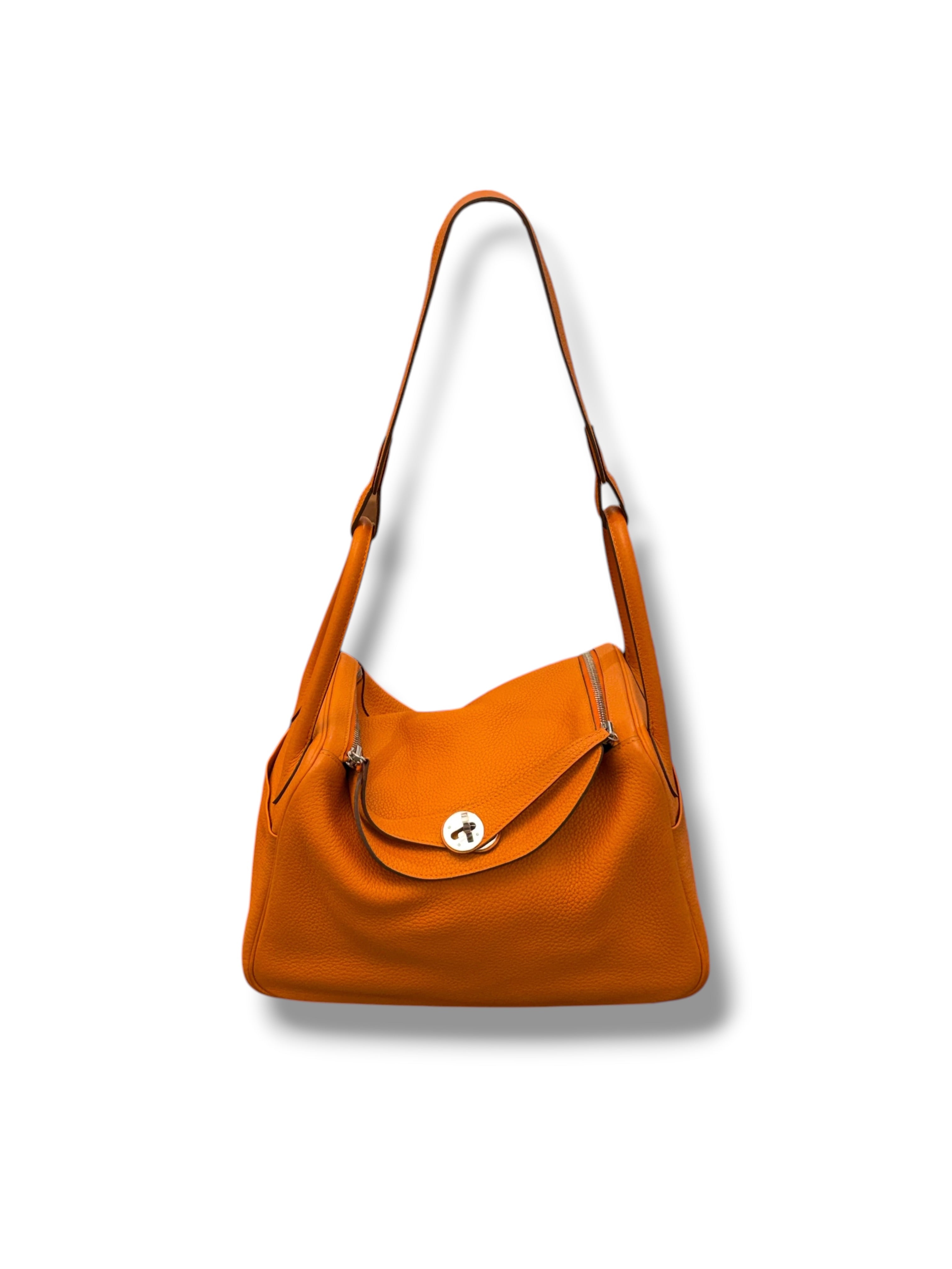 Hermès - Sac Lindy 30 Orange PHW