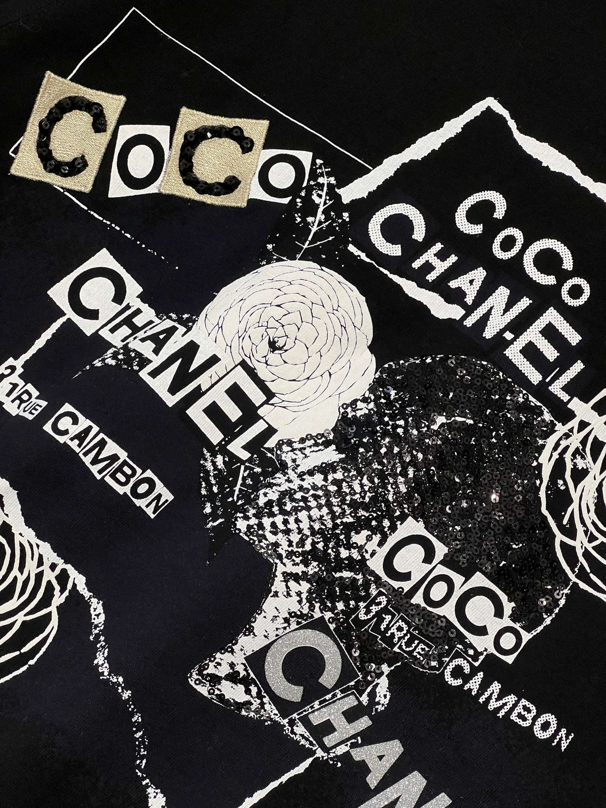 Chanel - Gilet con paillettes T38