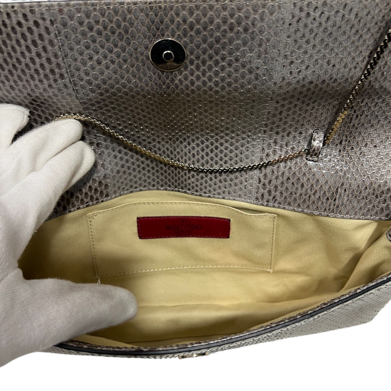 Valentino - Handtasche aus Pythonschlange