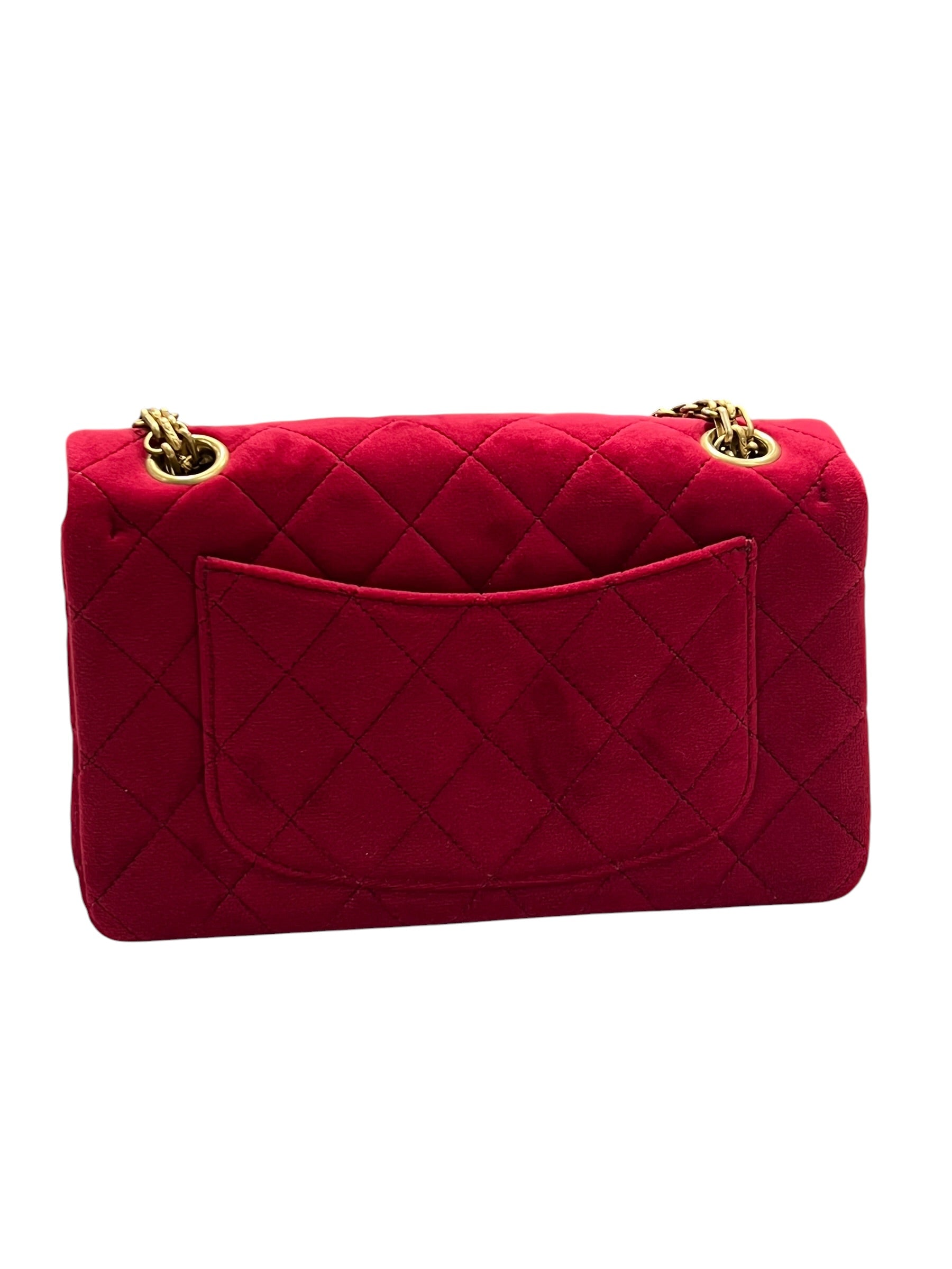 シャネル - ミニ 2.55 ベルベット 20cm