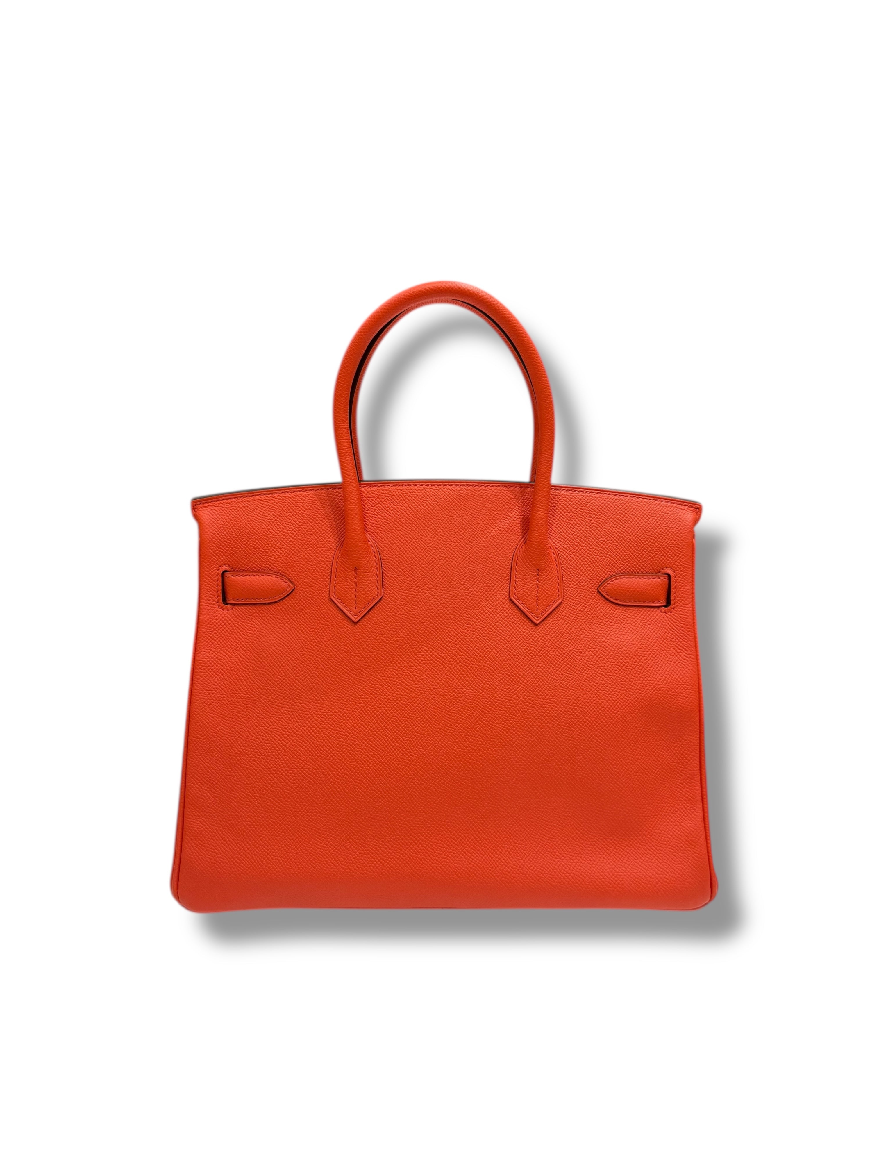 Hermès - Sac Birkin 30 Orange Poppy Epsom