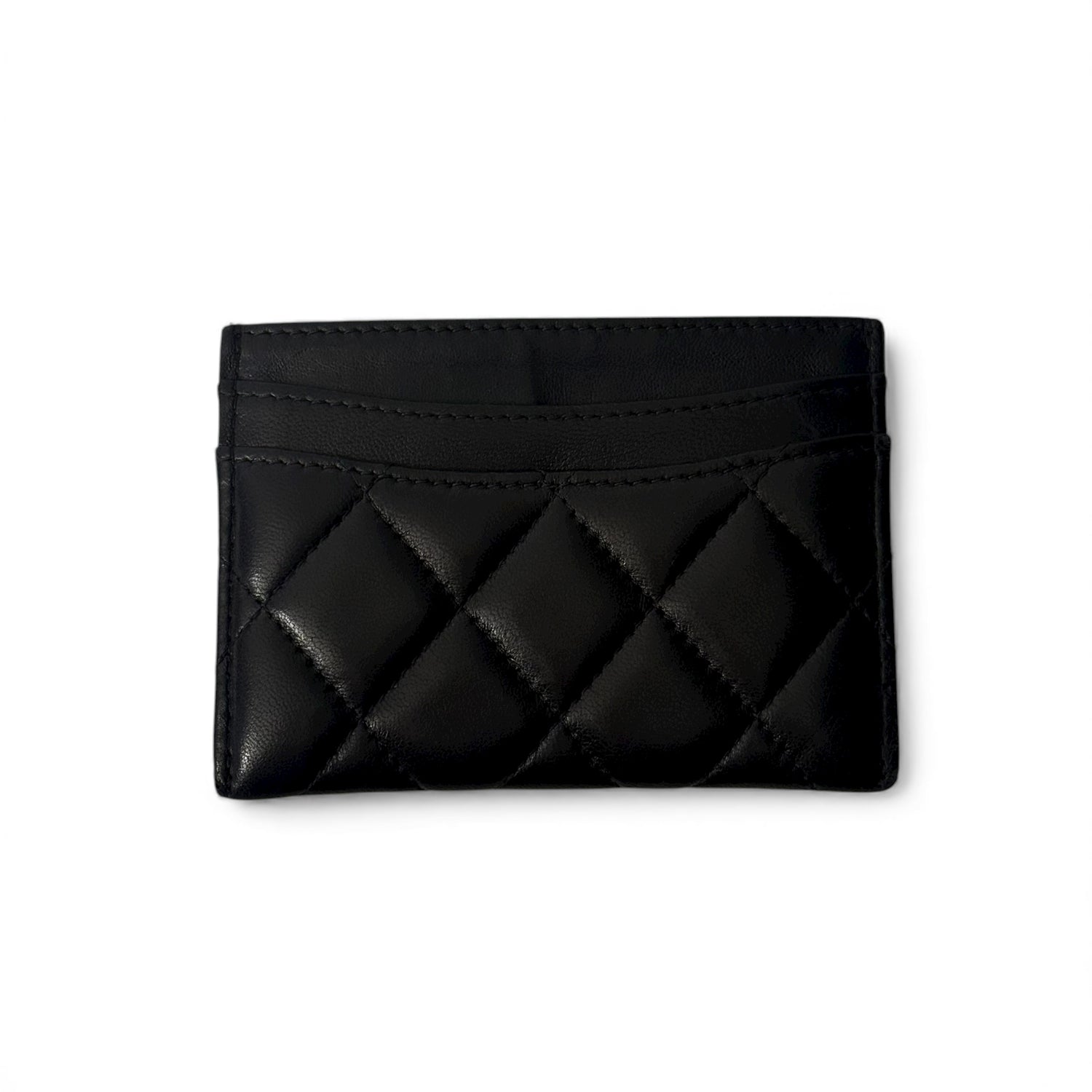 Chanel - Porte carte en agneau