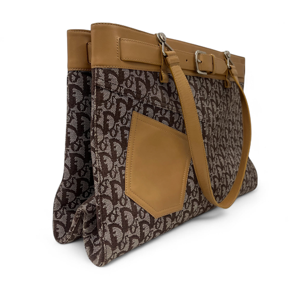 Dior - Schräg gewebte Segeltuchtasche
