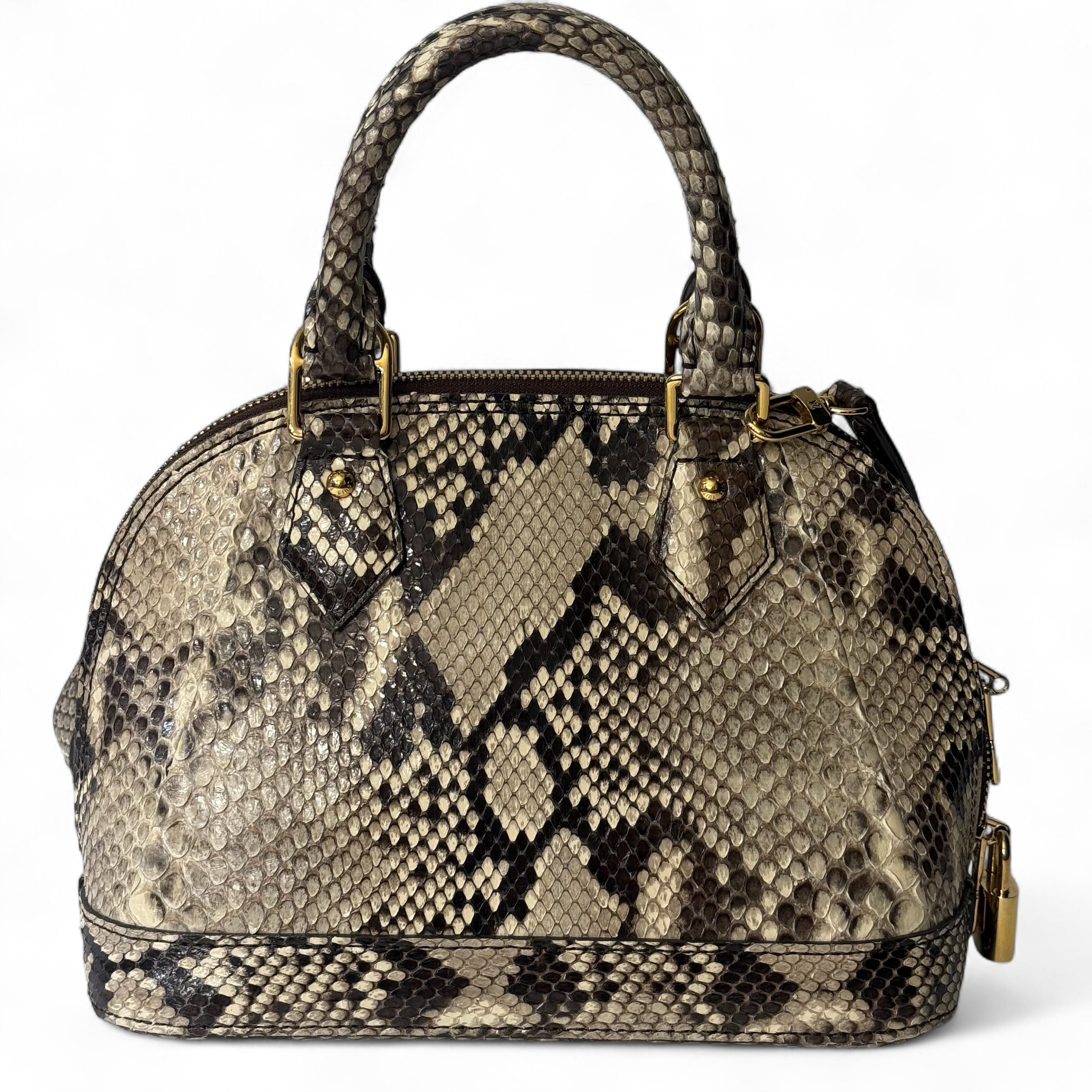 Louis Vuitton - BB Alma Tasche aus Schlangenleder