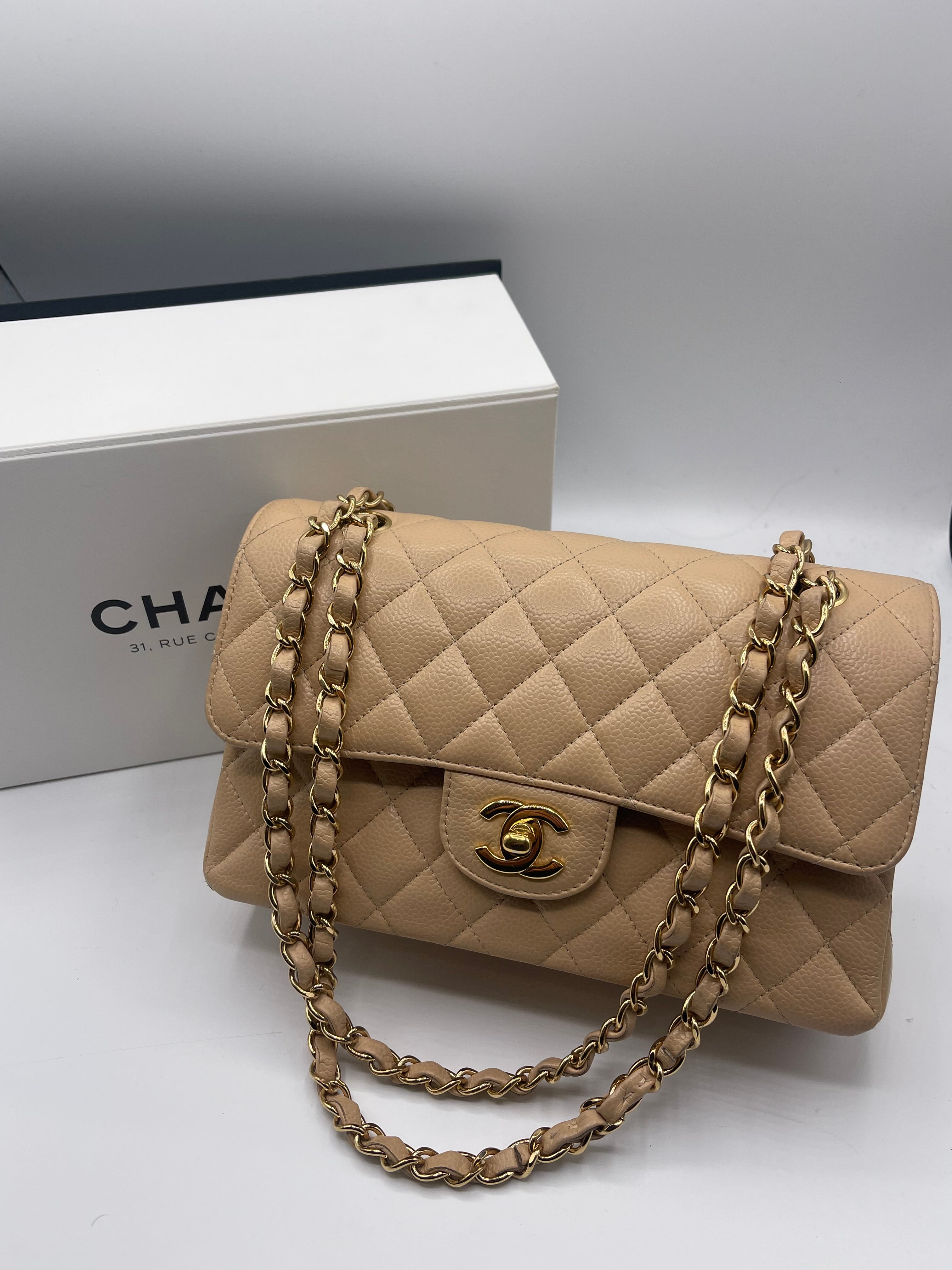 Chanel - Borsa Mini Timeless 23 beige