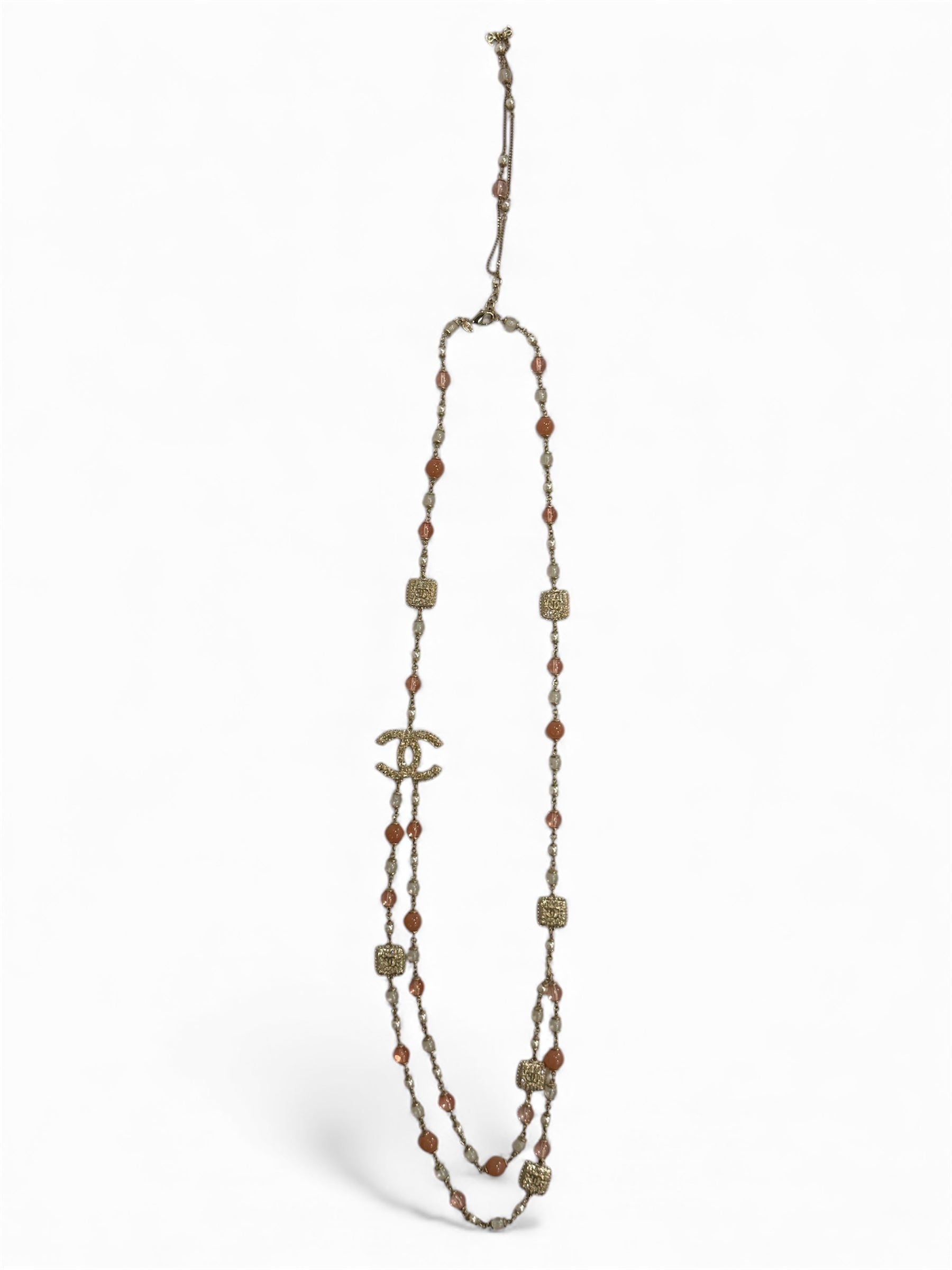 Chanel - Halskette mit doppelter Kette 59 cm