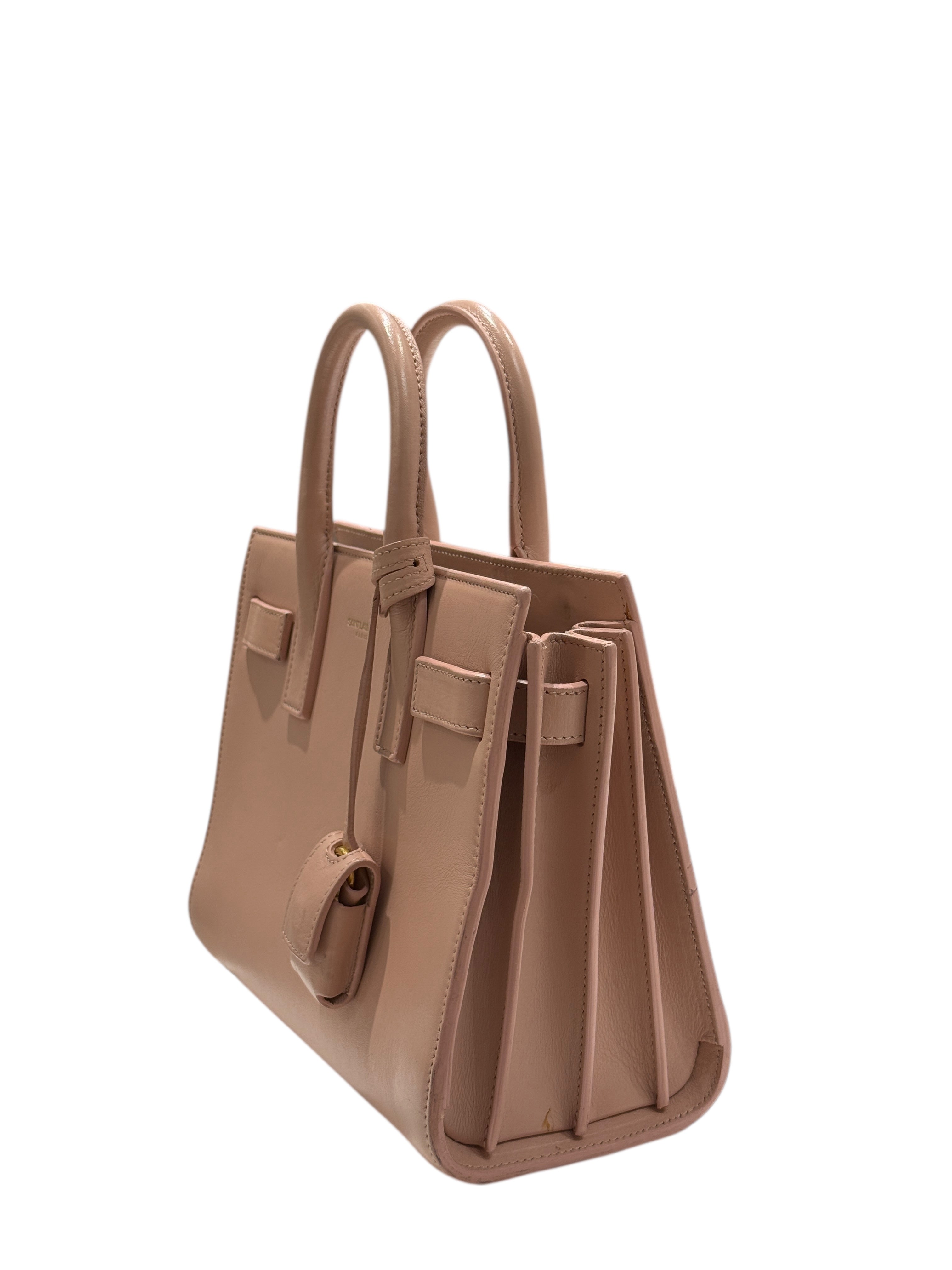 Saint Laurent - Sac de jour nano rose poudré