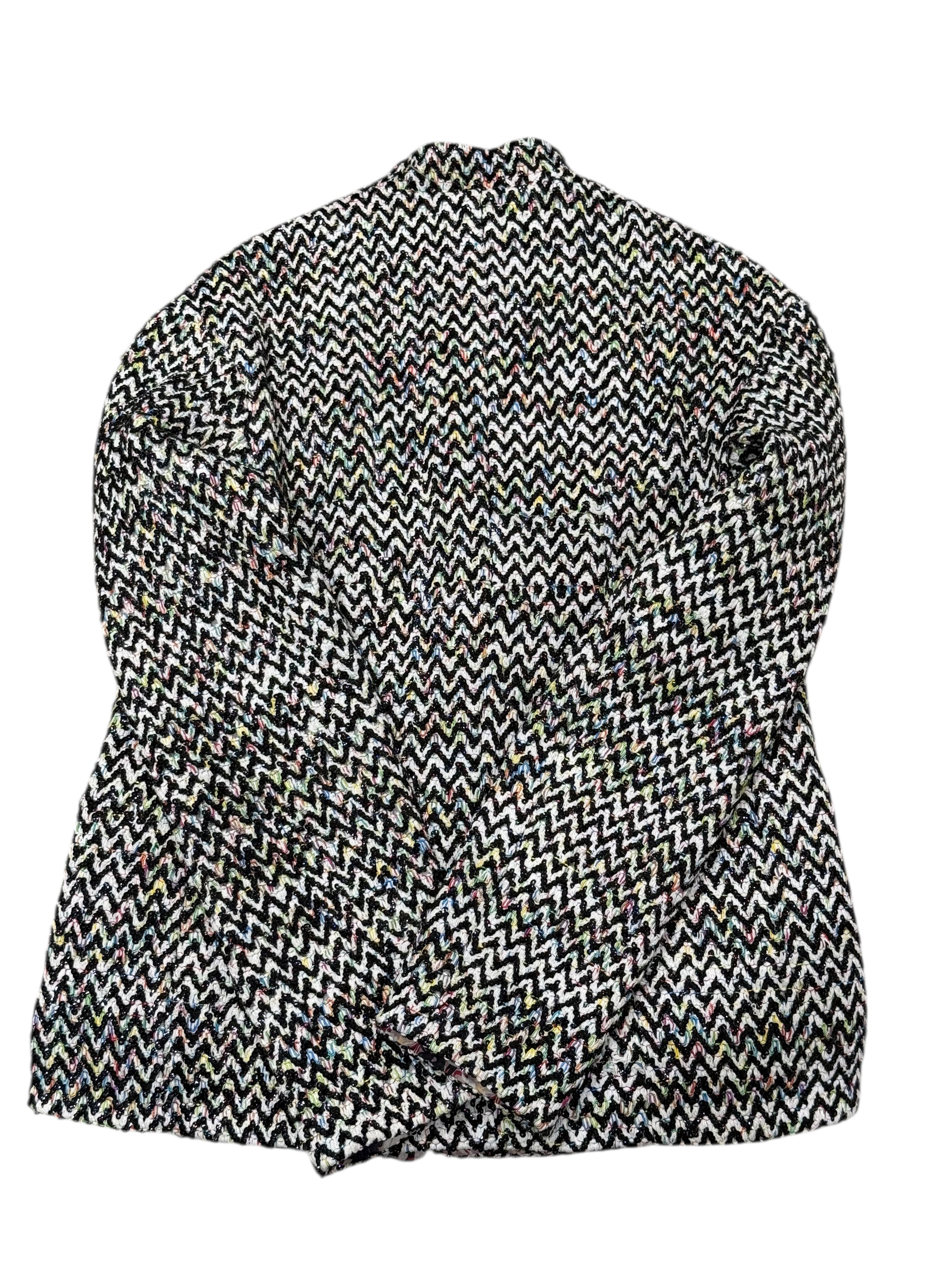 Chanel - Giacca in tweed zigzag multicolore T40