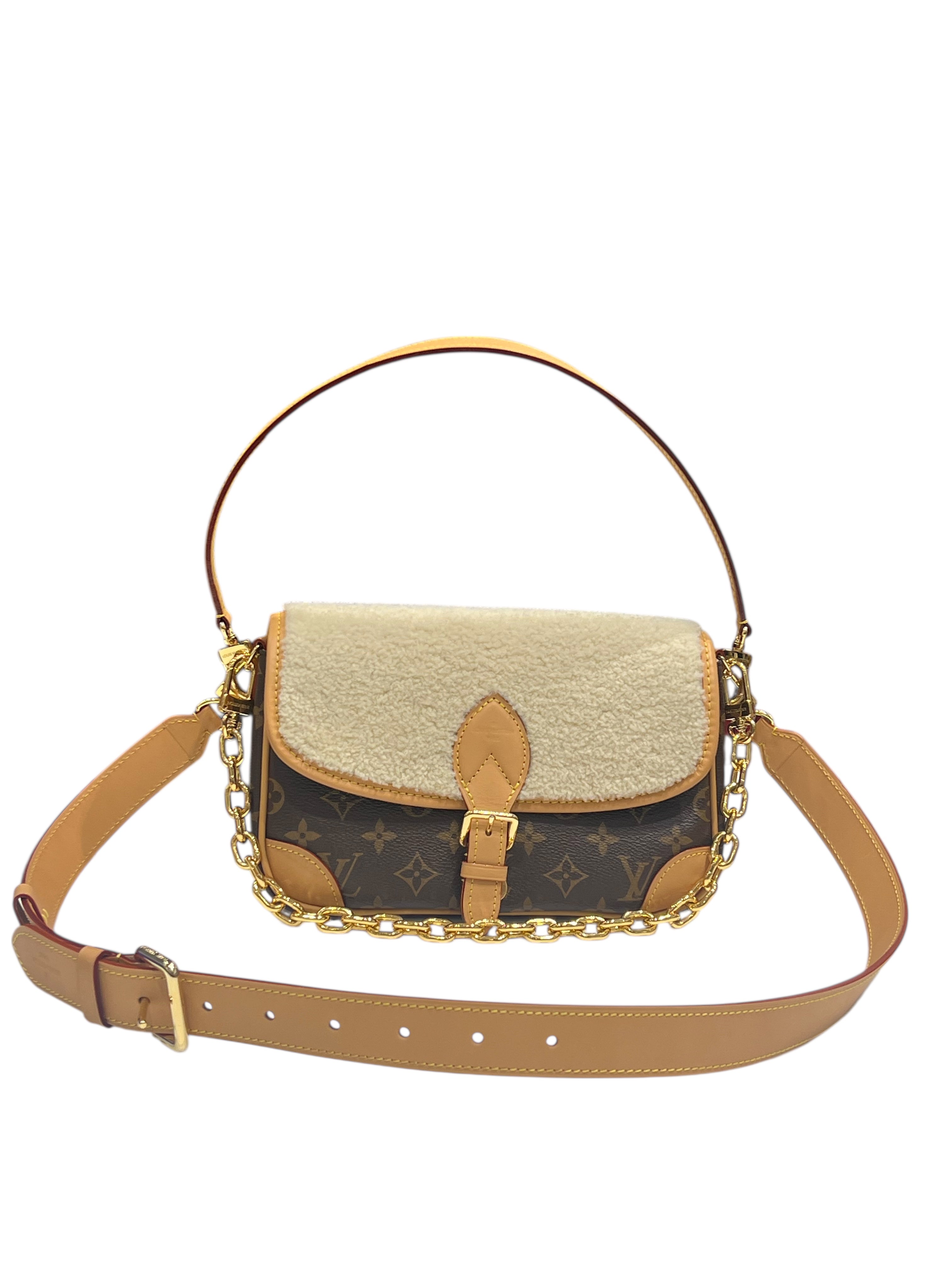 Louis Vuitton - sac Diane peau lainée