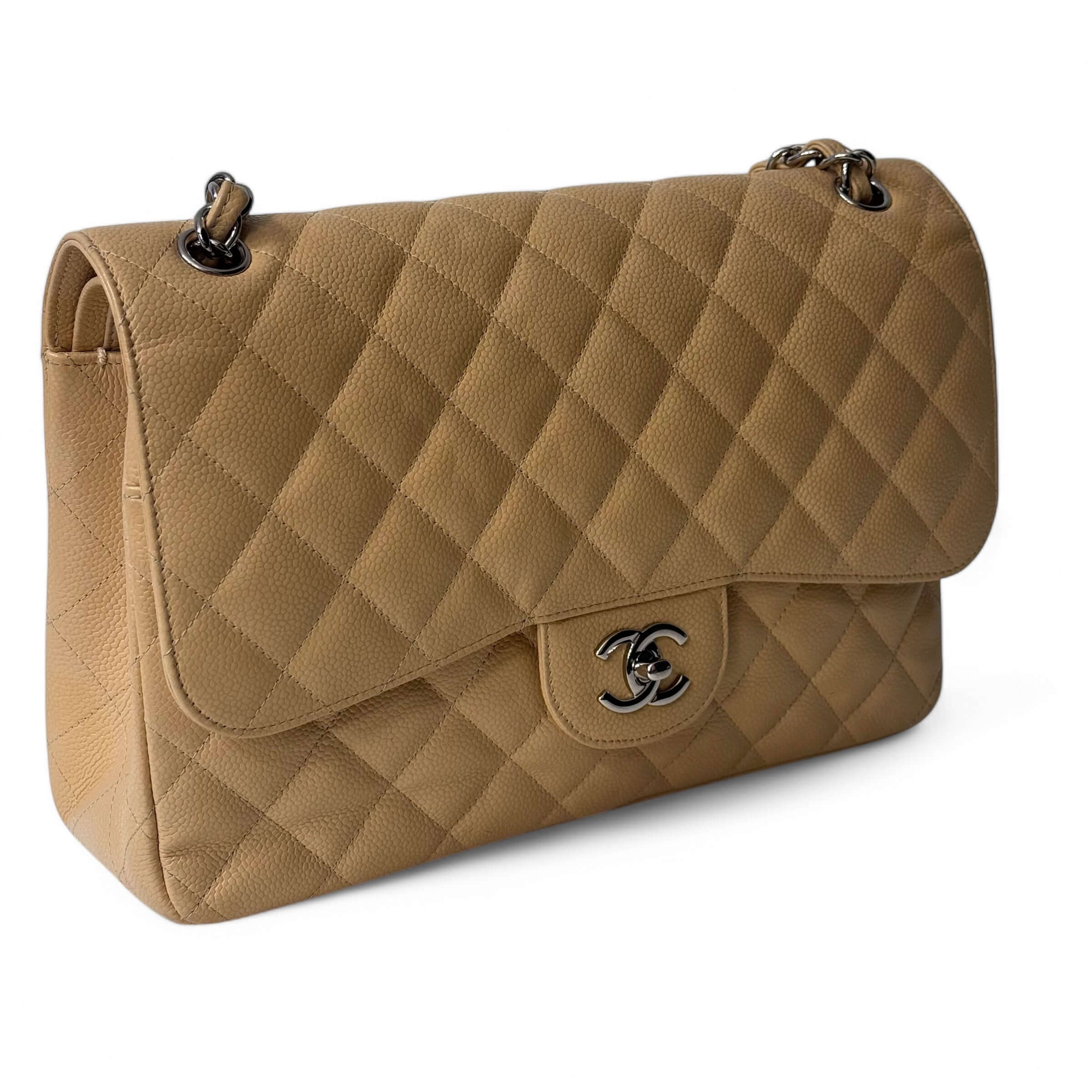 Chanel - Jumbo Tasche beige