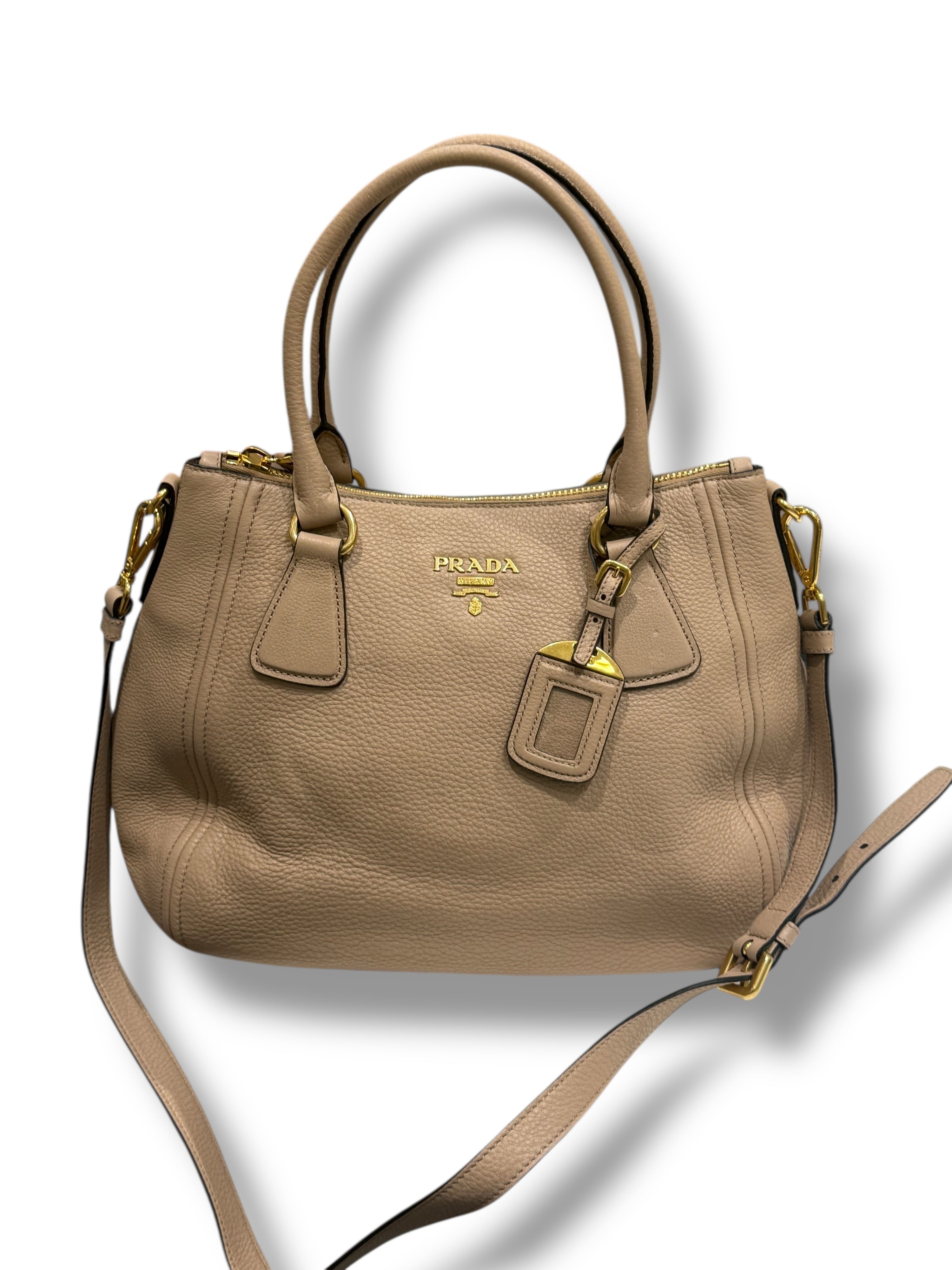 Prada - Tasche Vitello Phenix beige