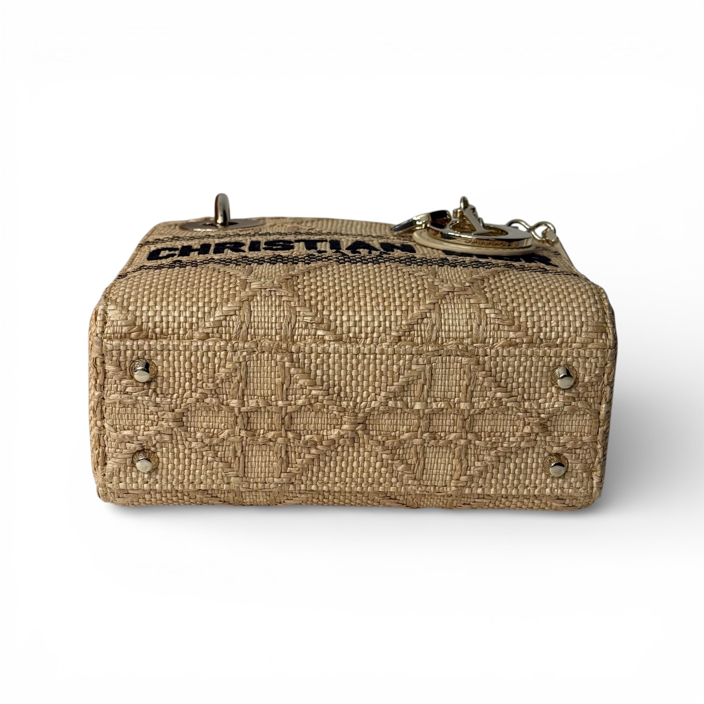 Dior - Sac Mini Lady Dior raphia